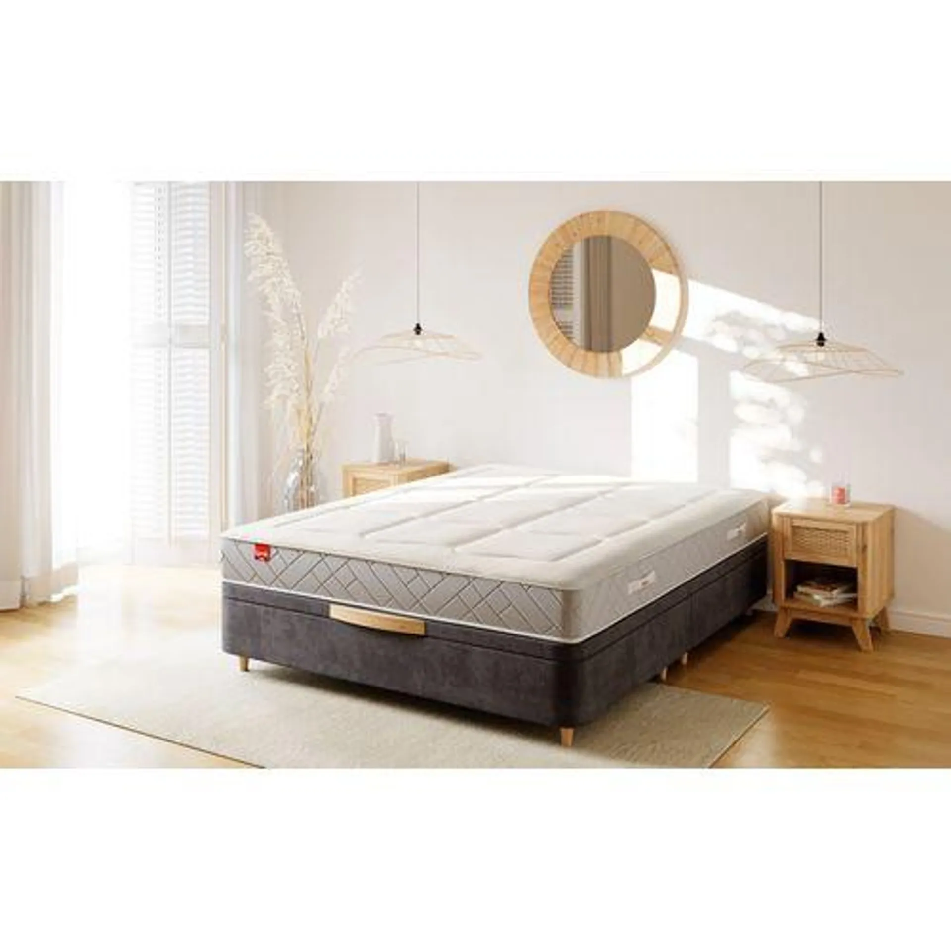 EPEDA Matelas ressorts 140x190 cm CLEMAE