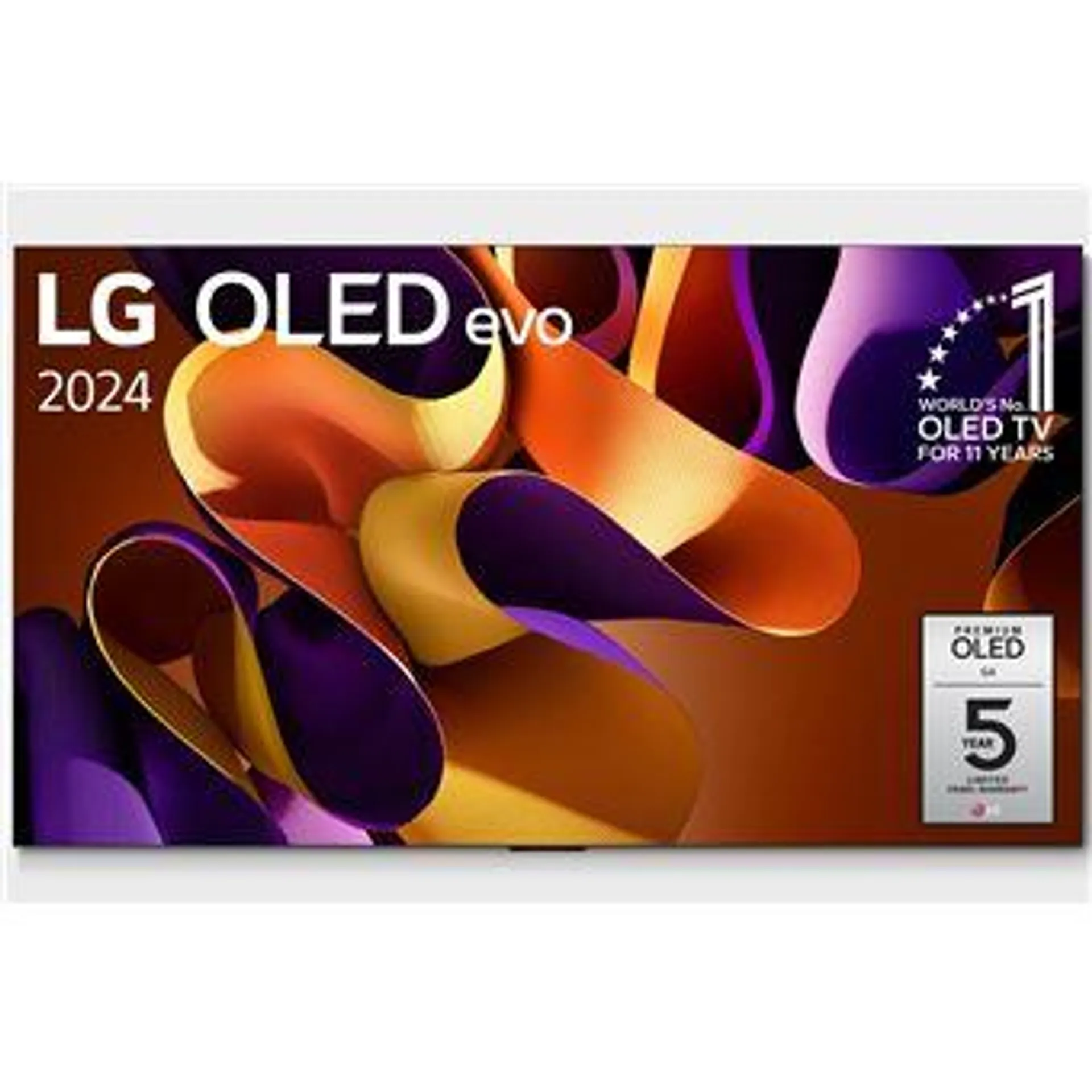 TV OLED Evo LG OLED65G4 164 cm 4K UHD Smart TV 2024 Noir et Argent