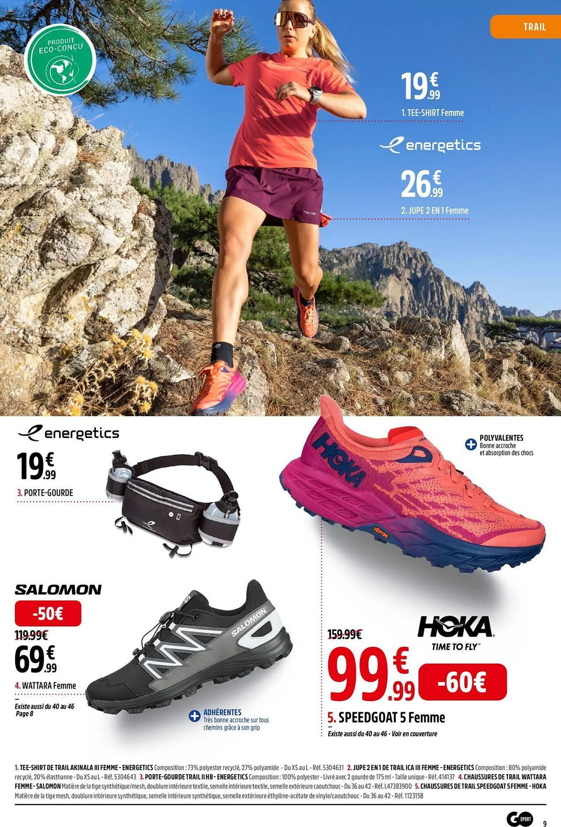 Catalogue Go Sport du 25 mars au 14 avril 2024 - Catalogue page 9