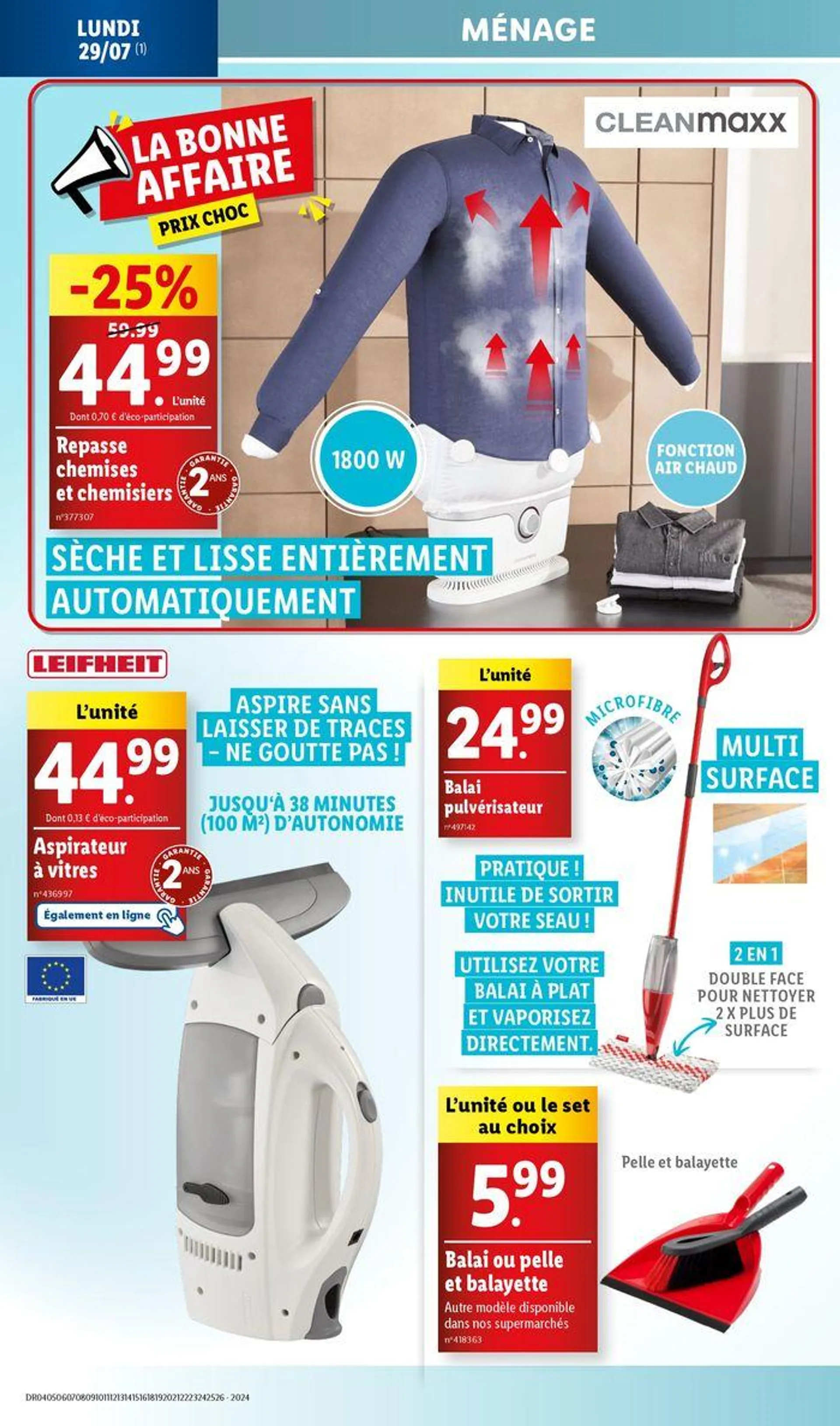 Ne passez pas à côté de nos offres bricolage et maison, toujours à prix Lidl ! du 25 juillet au 29 juillet 2024 - Catalogue page 22