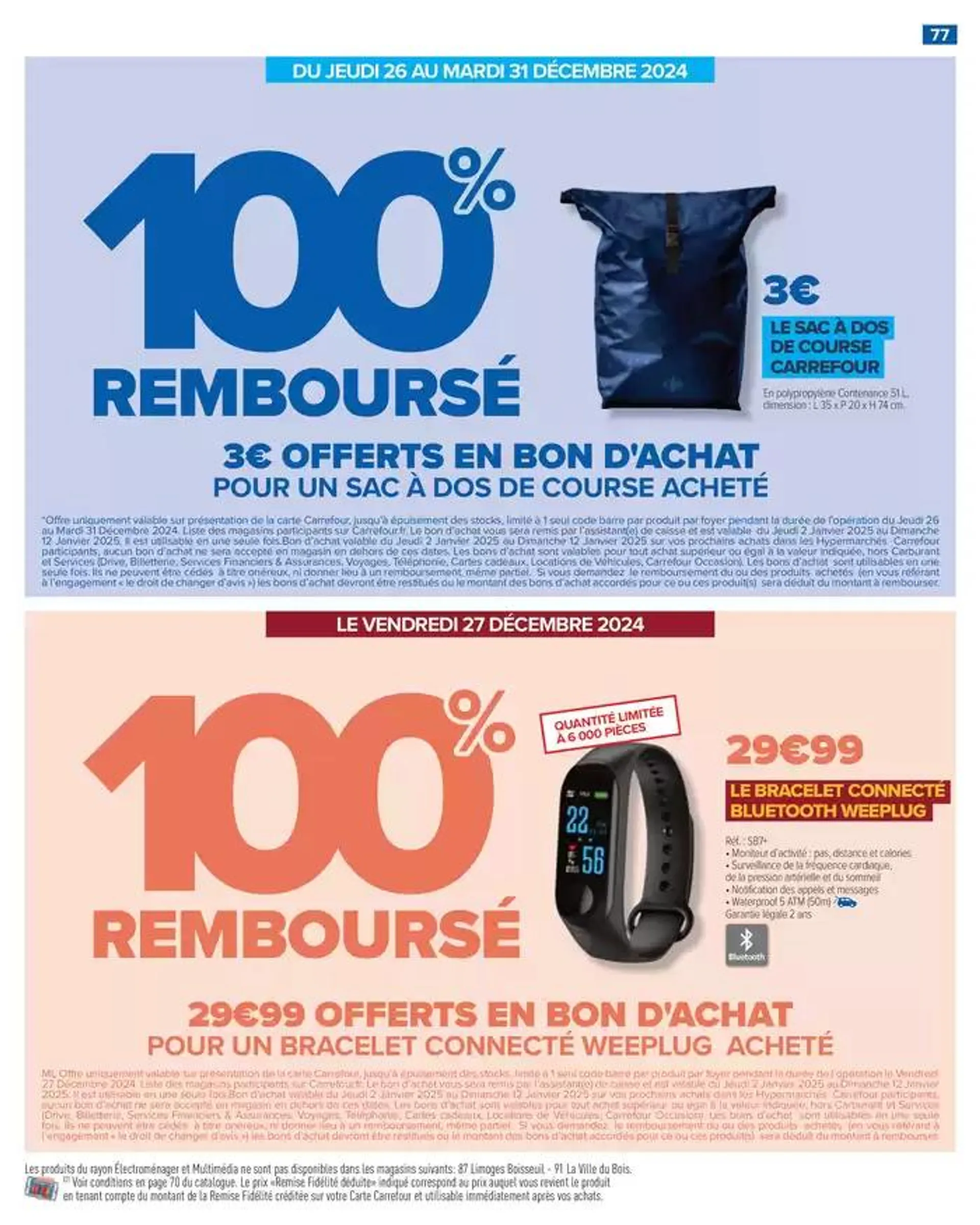 - 50% SUR LE 2ÈME PRODUIT du 26 décembre au 6 janvier 2025 - Catalogue page 83