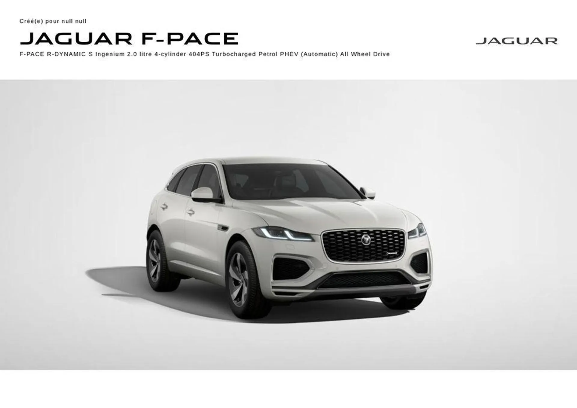 JAGUAR F-PACE R-DYNAMIC S - 1