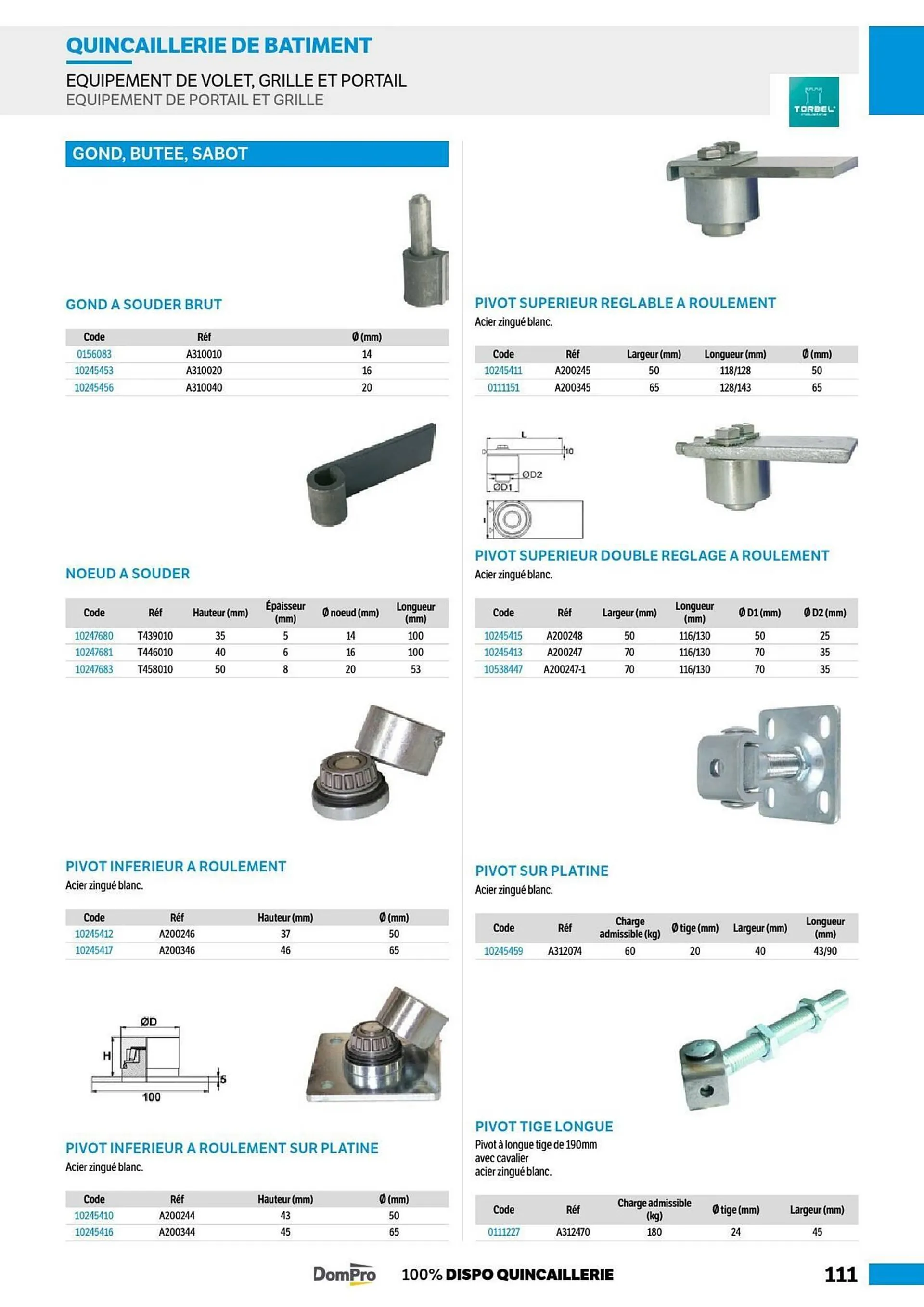 Catalogue DomPro du 8 juillet au 4 janvier 2025 - Catalogue page 111