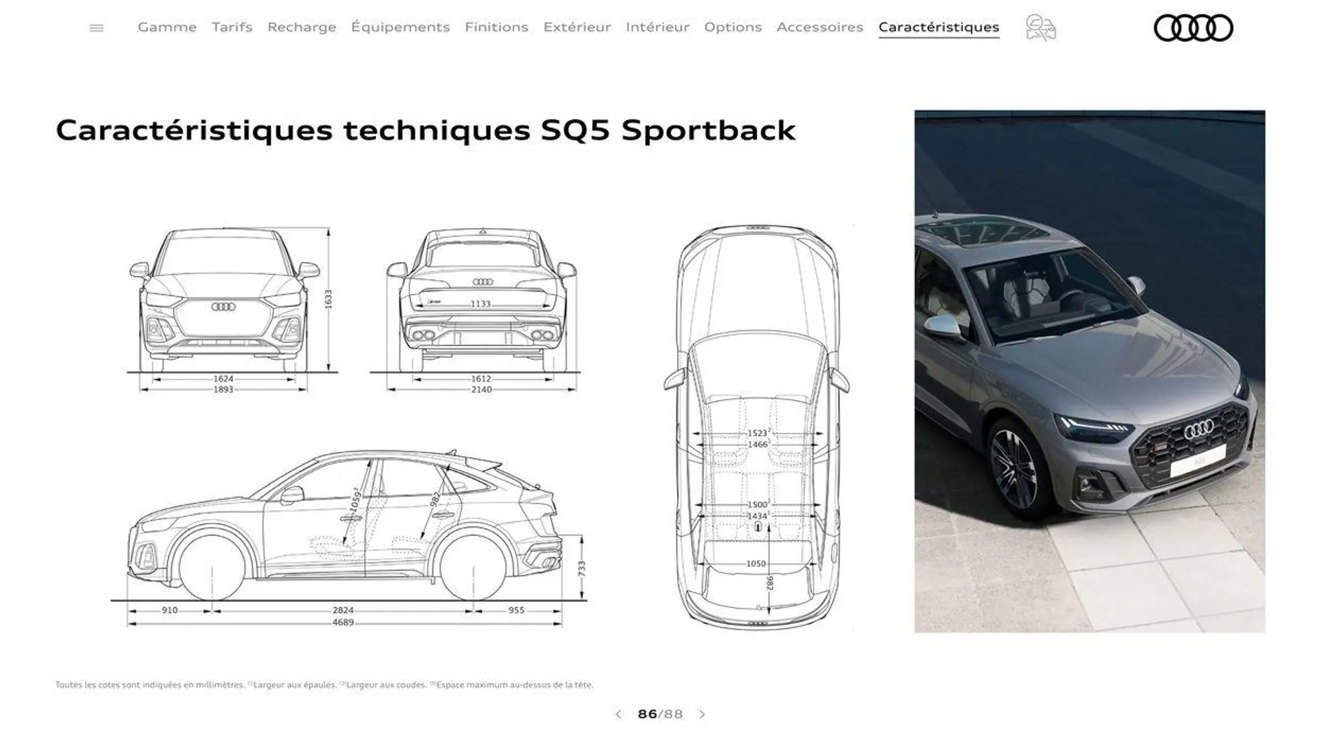 Audi Q5 du 20 août au 31 décembre 2024 - Catalogue page 86