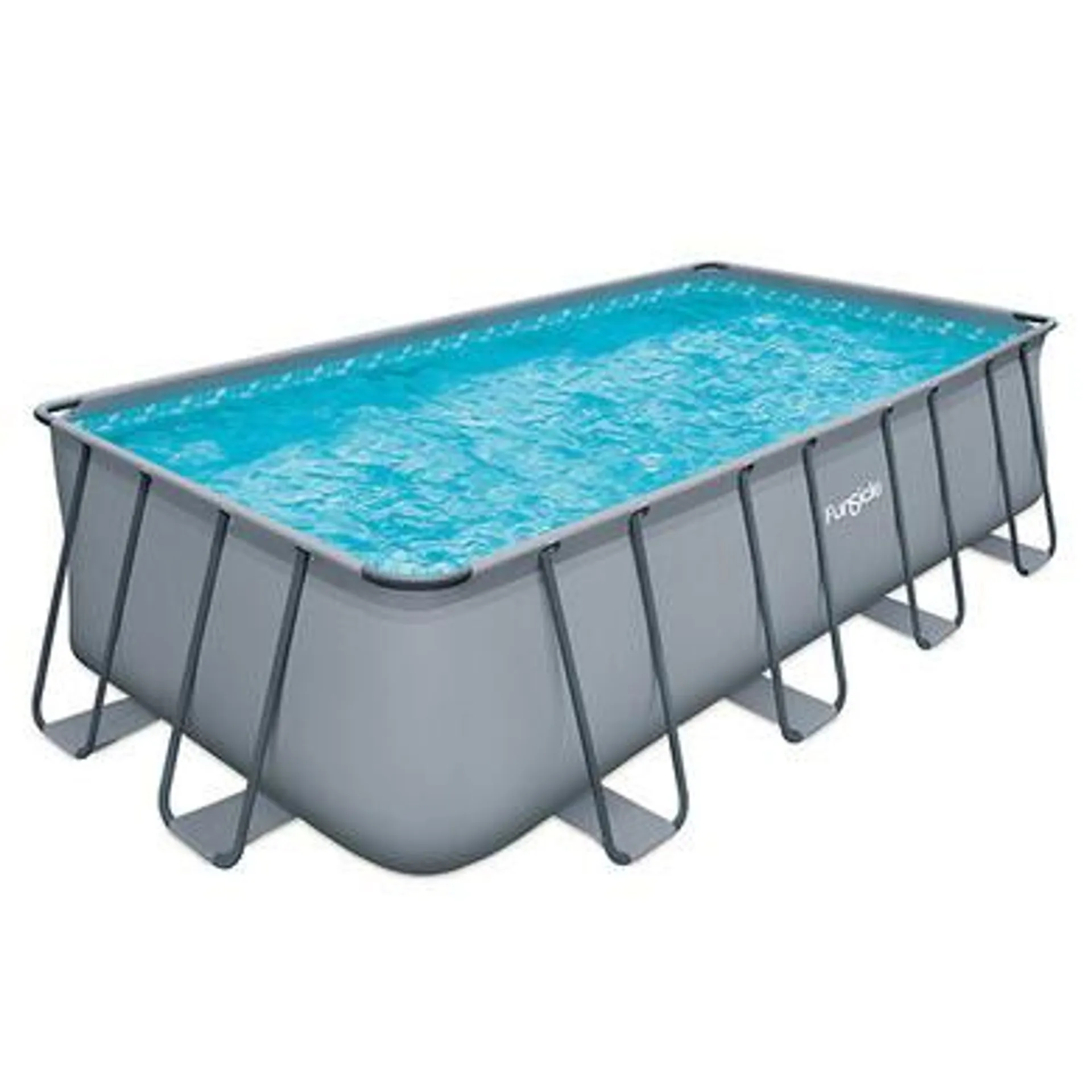 Piscine Tubulaire Rectangulaire grise 7,32x3,66x1,32m