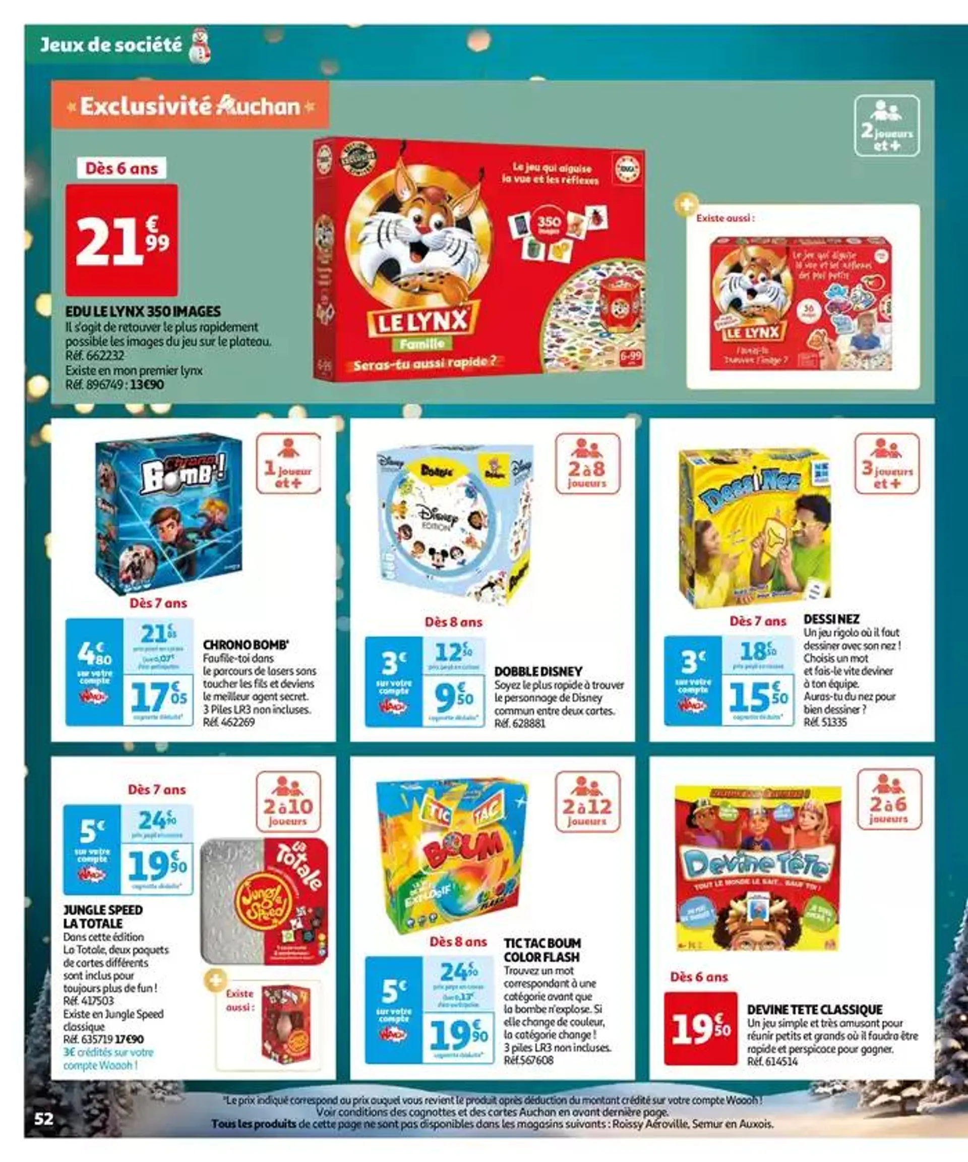 Réveillons Noël, un max de promos pour les fêtes du 11 octobre au 6 décembre 2024 - Catalogue page 52