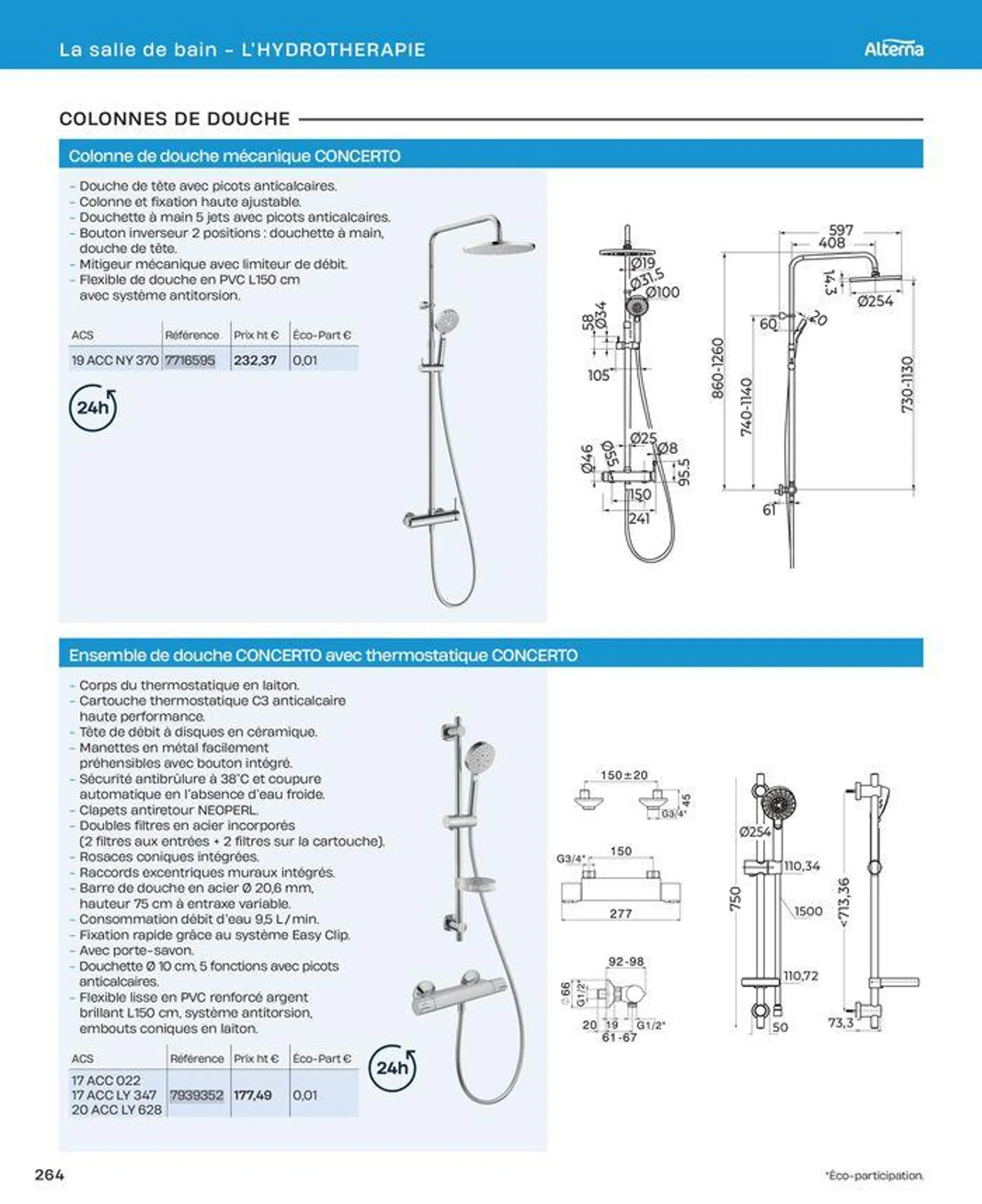 La salle de bain en toute sérénité du 2 juillet au 31 décembre 2024 - Catalogue page 264