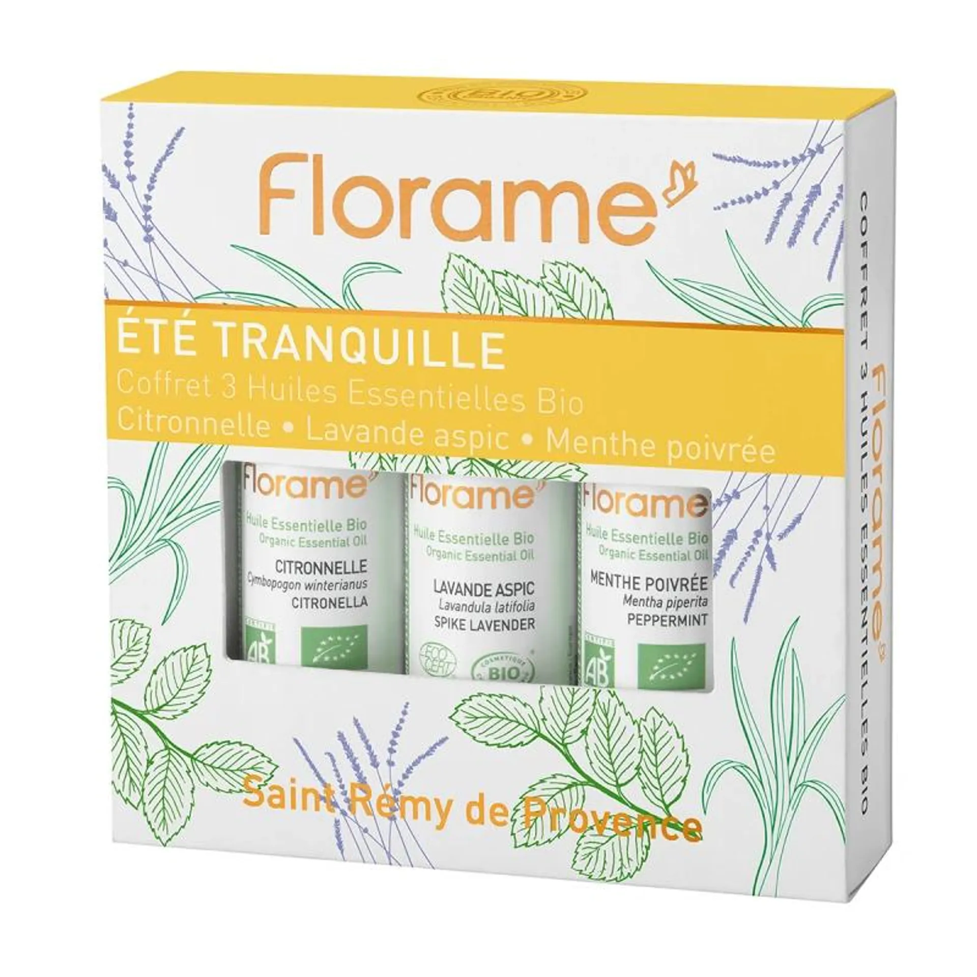 Coffret D'Huiles Essentielles Bio Eté Tranquille