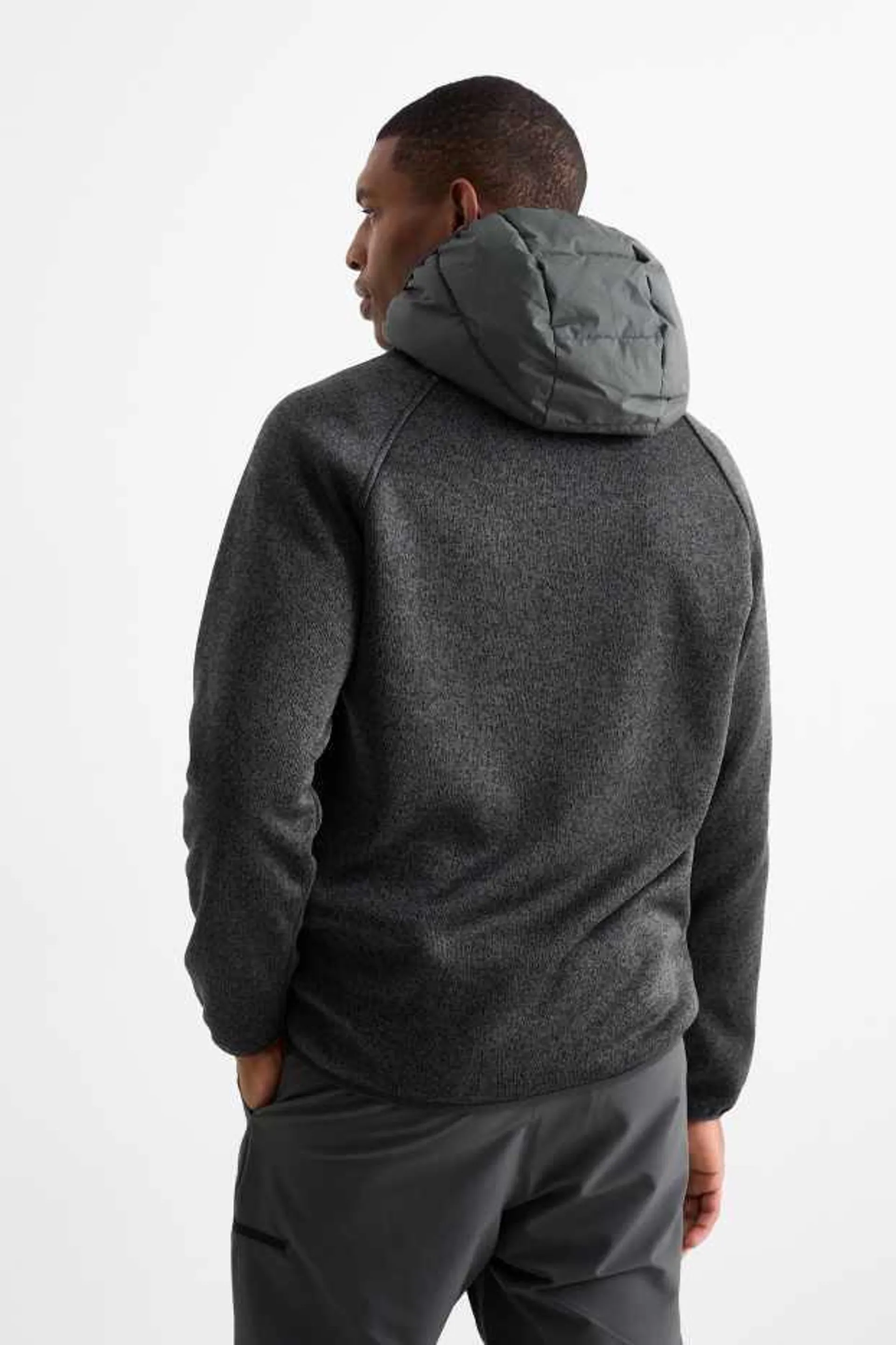 Zip-through hoodie - quilted