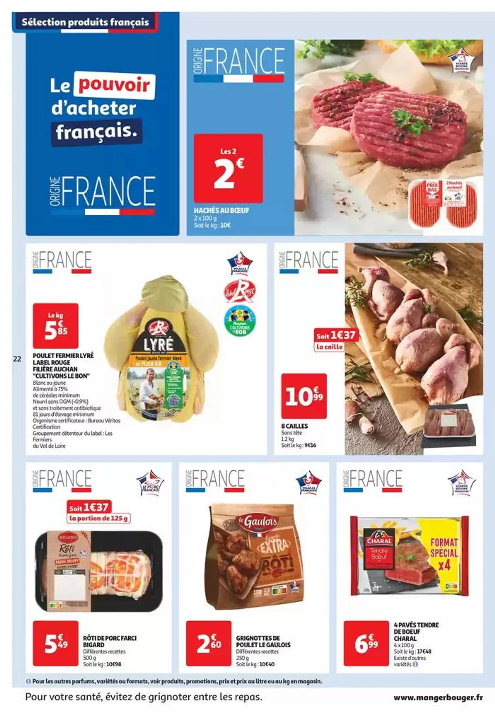 Top depart : 25 jours Auchan  du 29 octobre au 4 novembre 2024 - Catalogue page 22