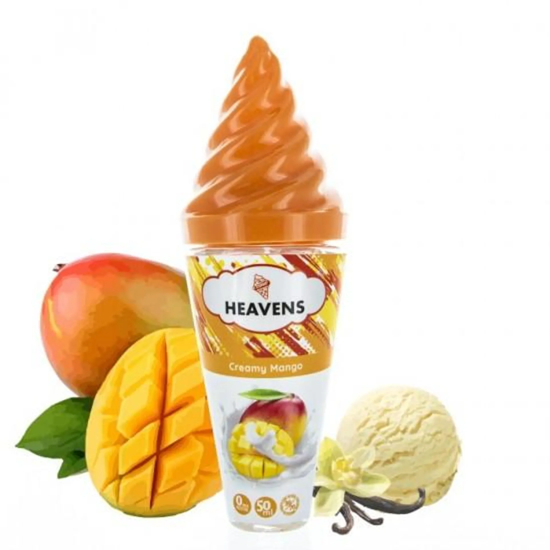 CREAMY MANGO 50ML HEAVENS VAPE MAKER