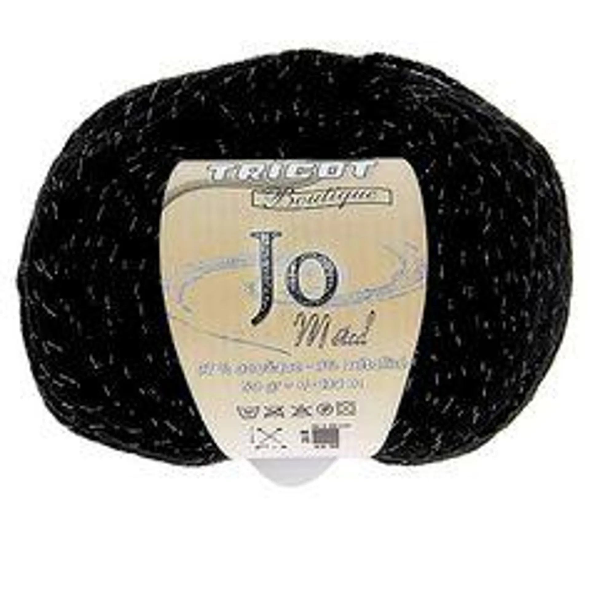 Fil à tricoter JO METAL noir 50g