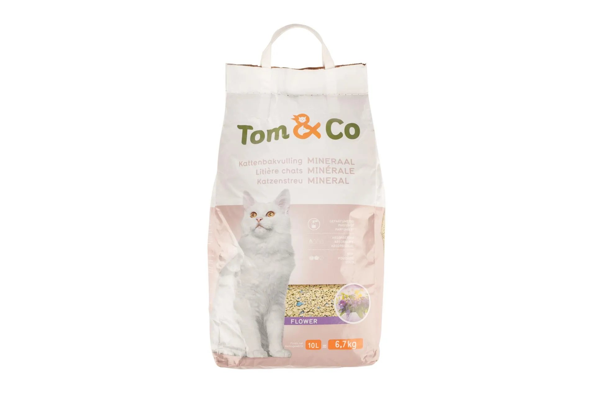 Litière pour chat tom&co minérale 10l