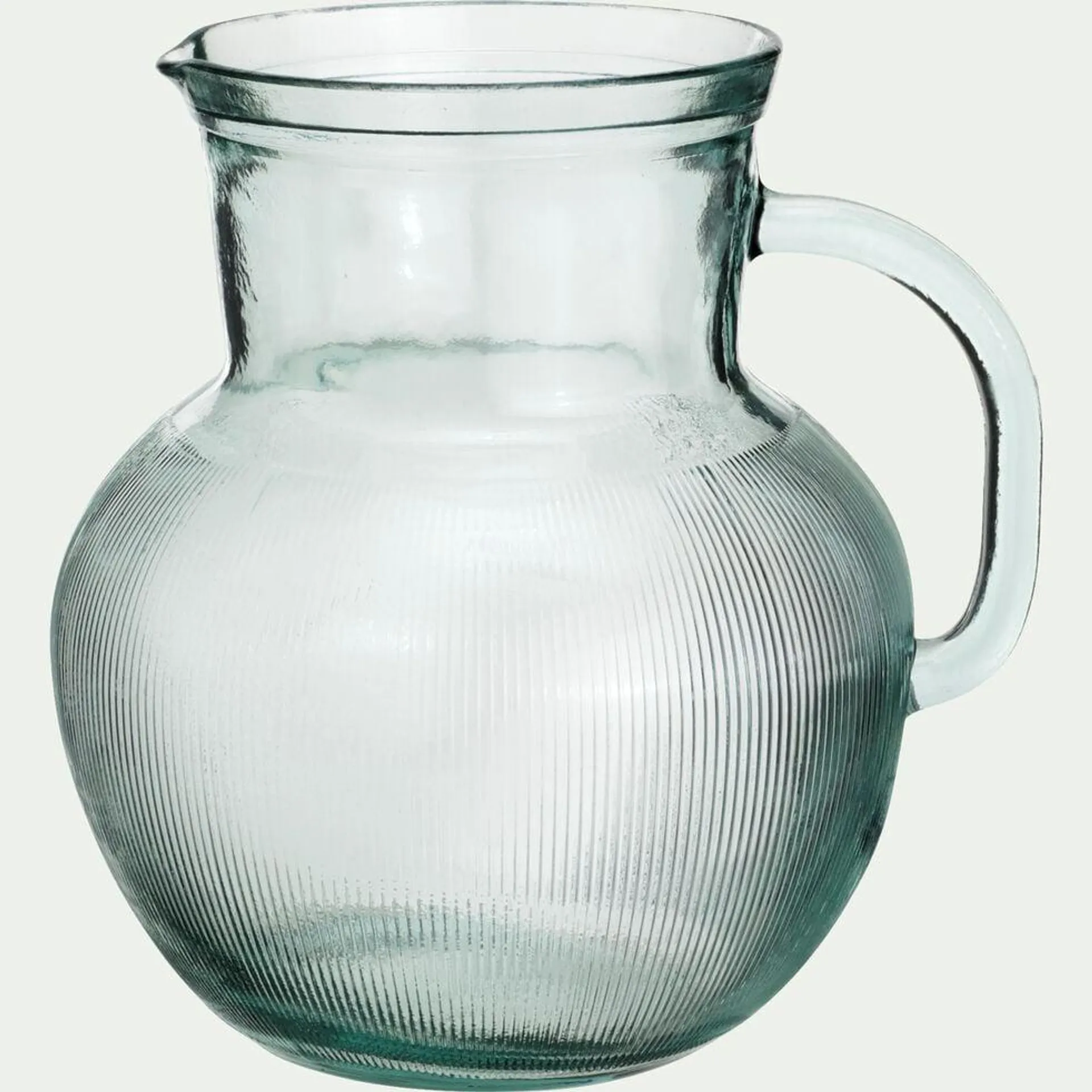 AQUA Carafe avec anse en verre recyclé 2,3 L - transparent