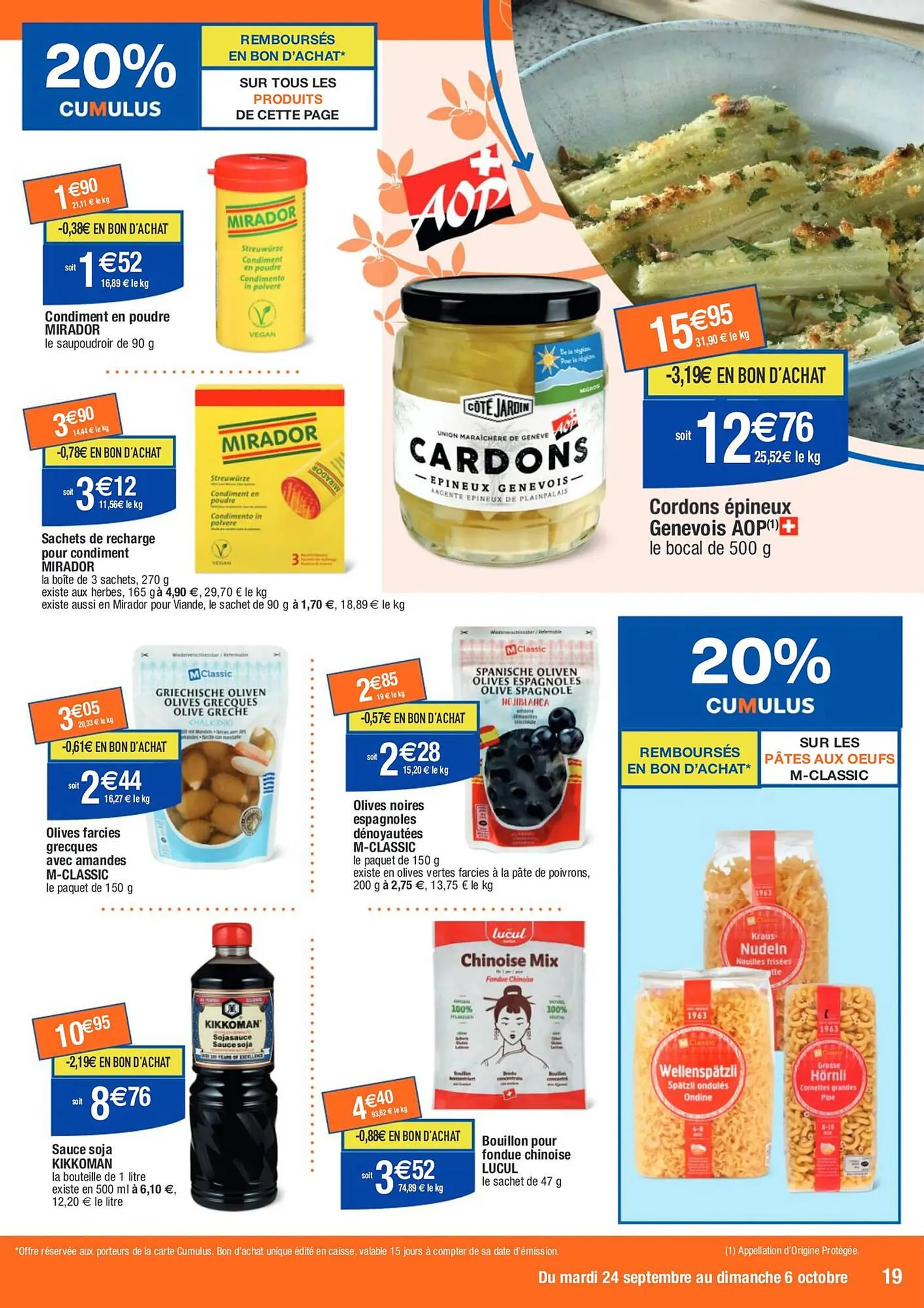 Catalogue Migros du 24 septembre au 6 octobre 2024 - Catalogue page 19