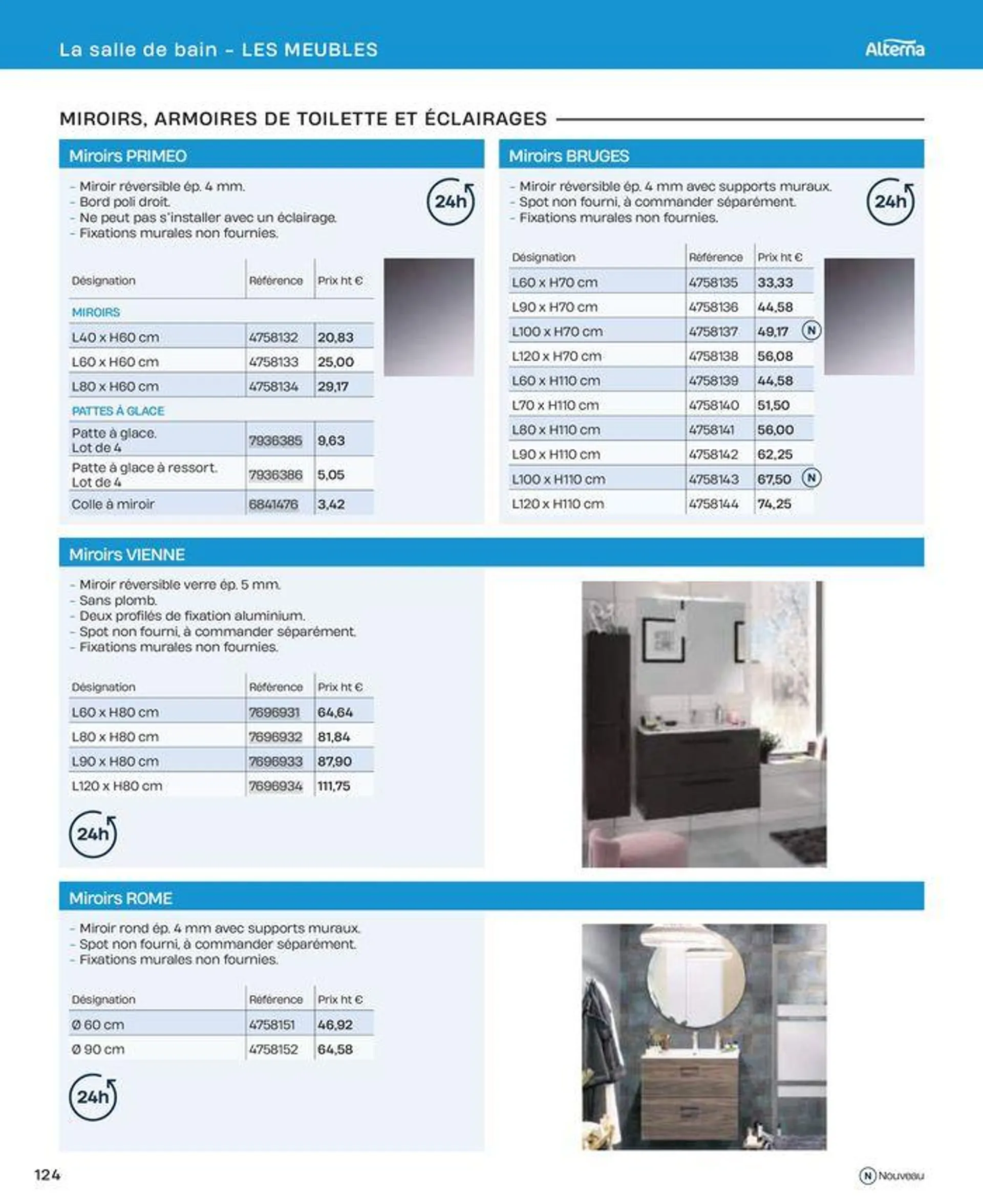 La salle de bain en toute sérénité du 2 juillet au 31 décembre 2024 - Catalogue page 124