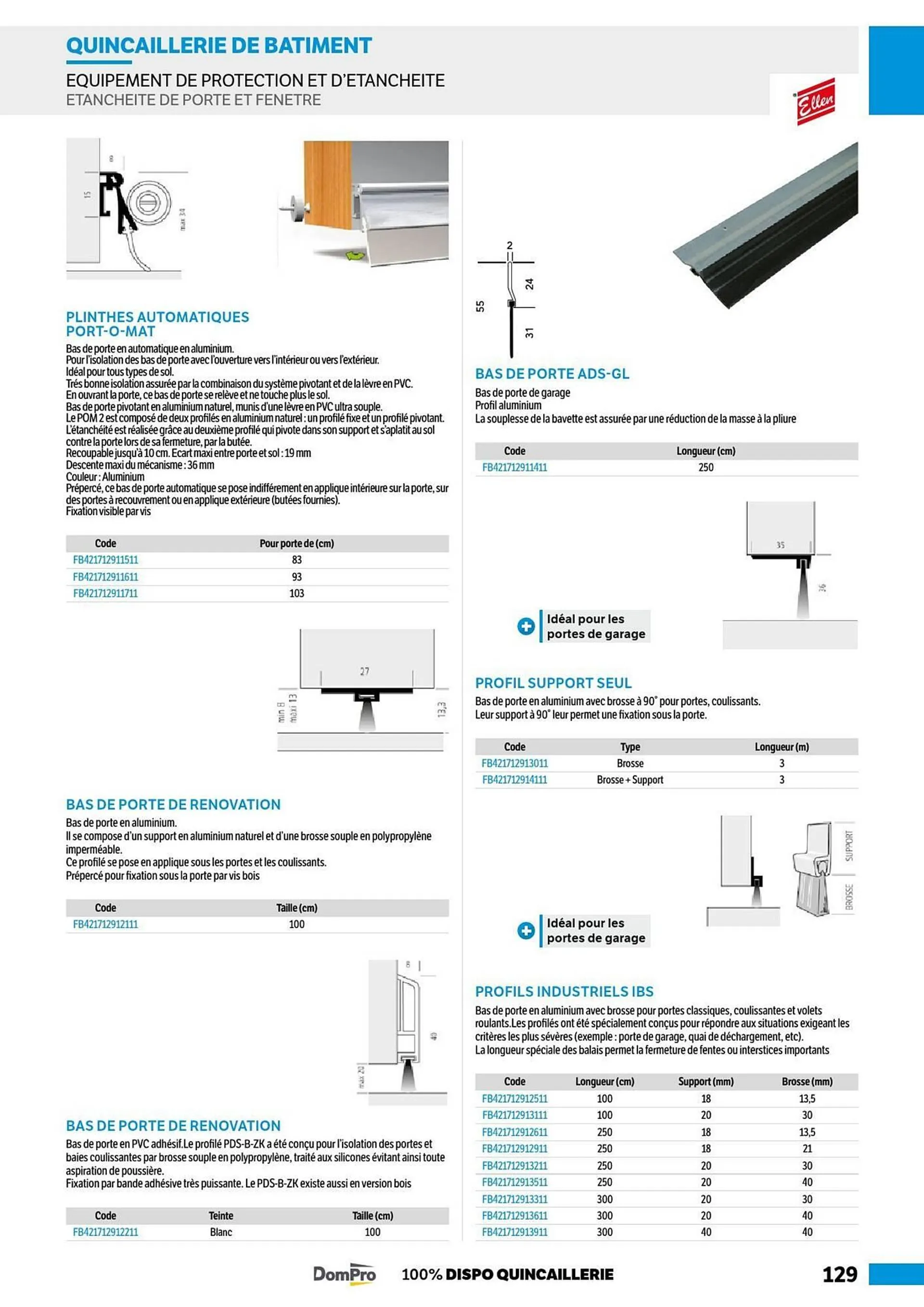 Catalogue DomPro du 8 juillet au 4 janvier 2025 - Catalogue page 129