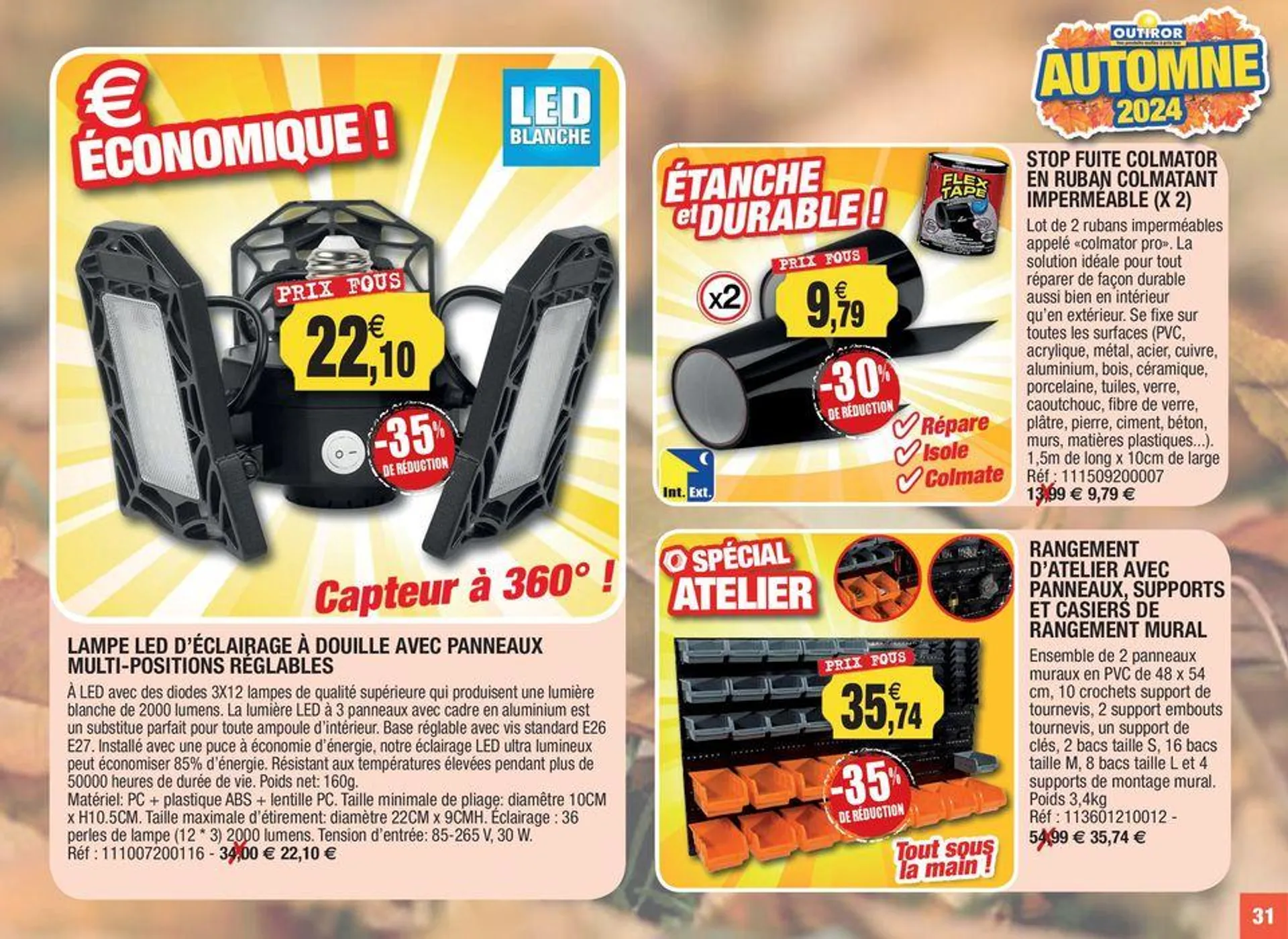 Votre nouveau catalogue est arrivé ! du 24 septembre au 30 novembre 2024 - Catalogue page 31