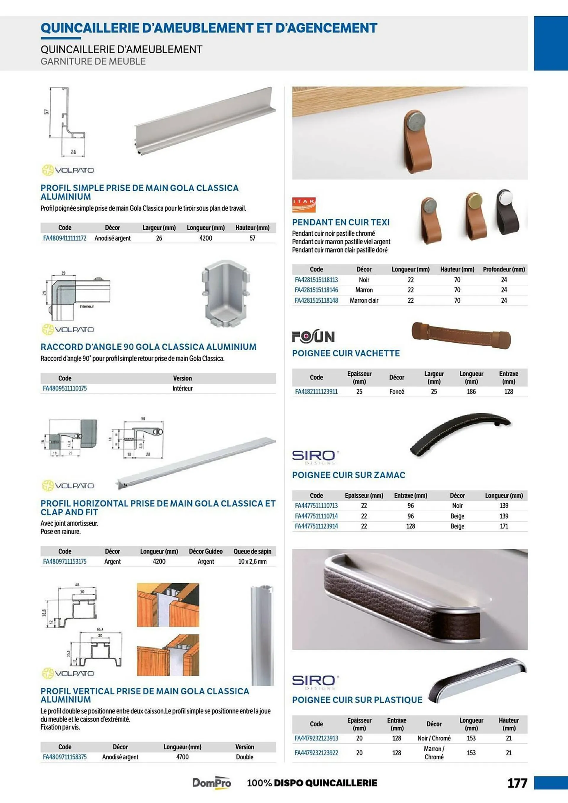 Catalogue DomPro du 8 juillet au 4 janvier 2025 - Catalogue page 177