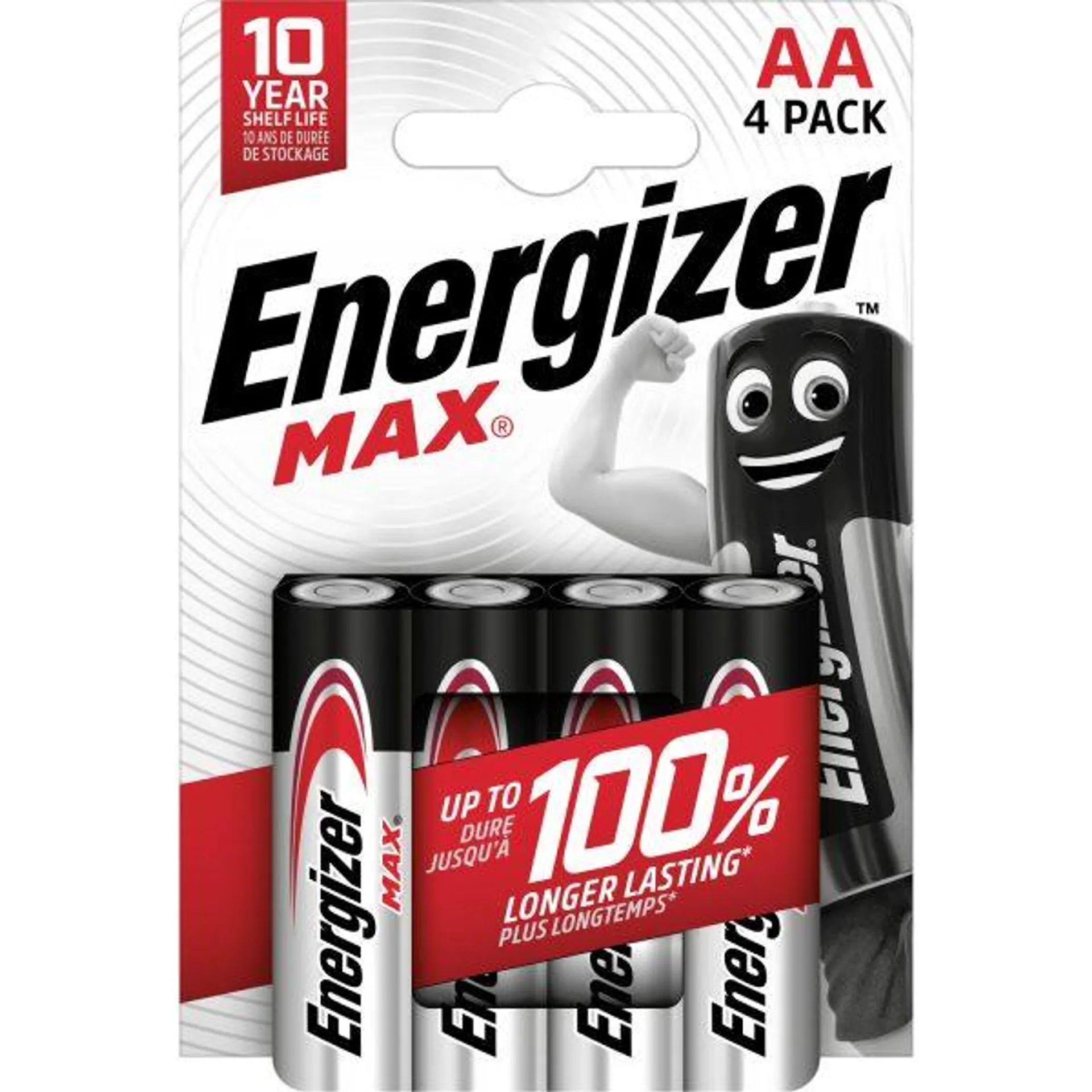 Pile alcaline Max AA/LR6, pack de 4 ENERGIZER