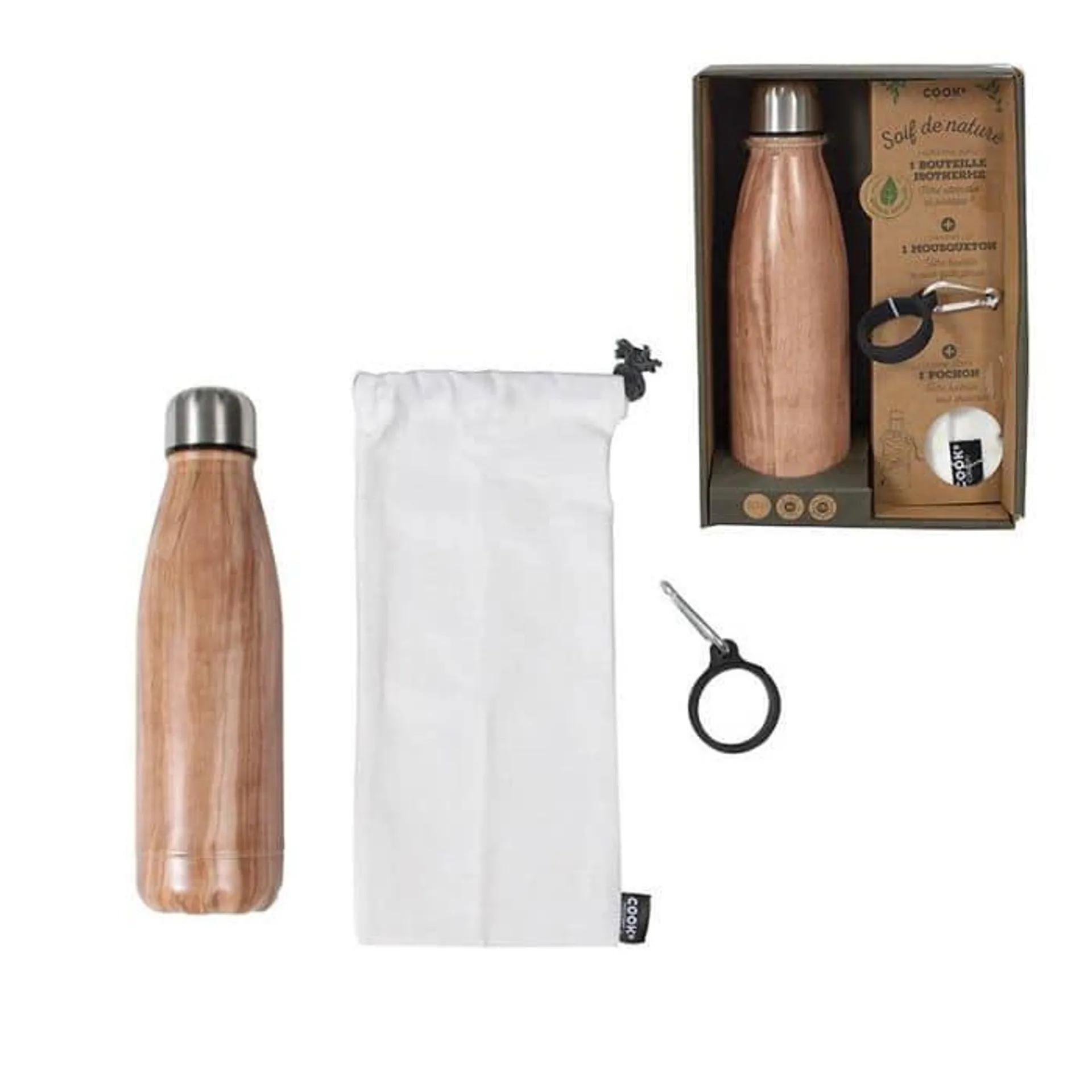 Coffret bouteille 50cl + accessoires