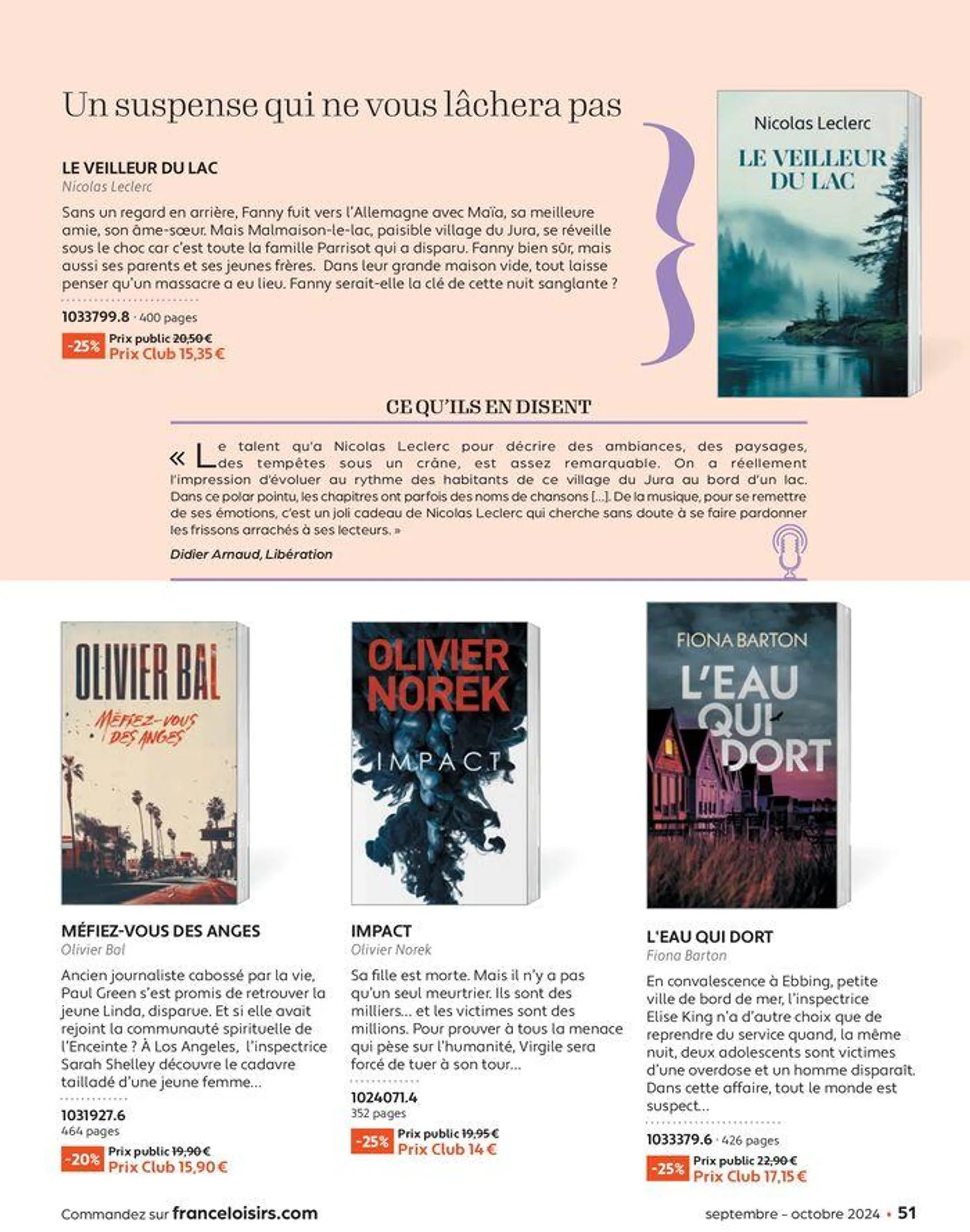 Septembre - Octobre 2024 du 2 septembre au 31 octobre 2024 - Catalogue page 51