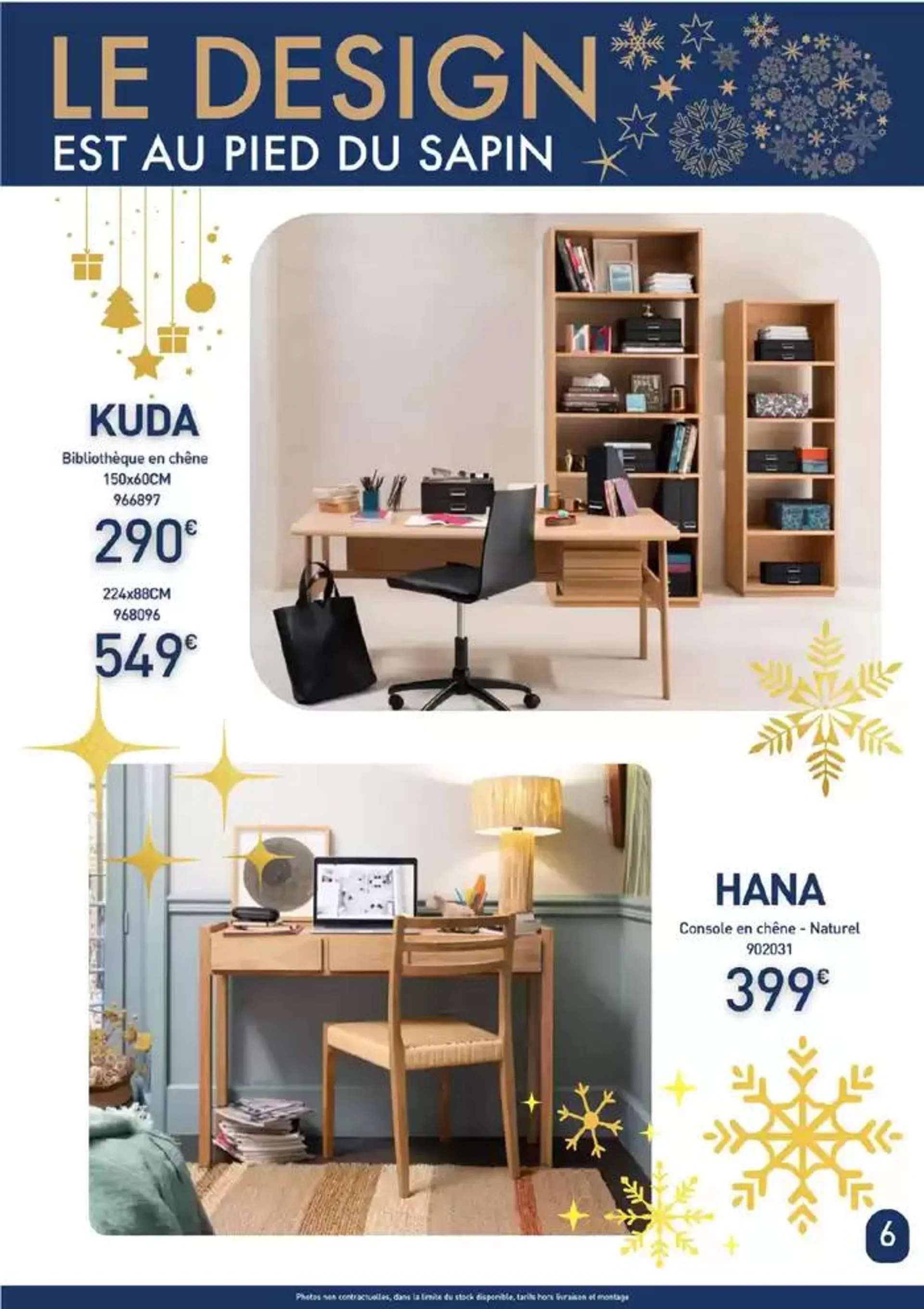 Le design est au pied du sapin du 17 décembre au 31 décembre 2024 - Catalogue page 6