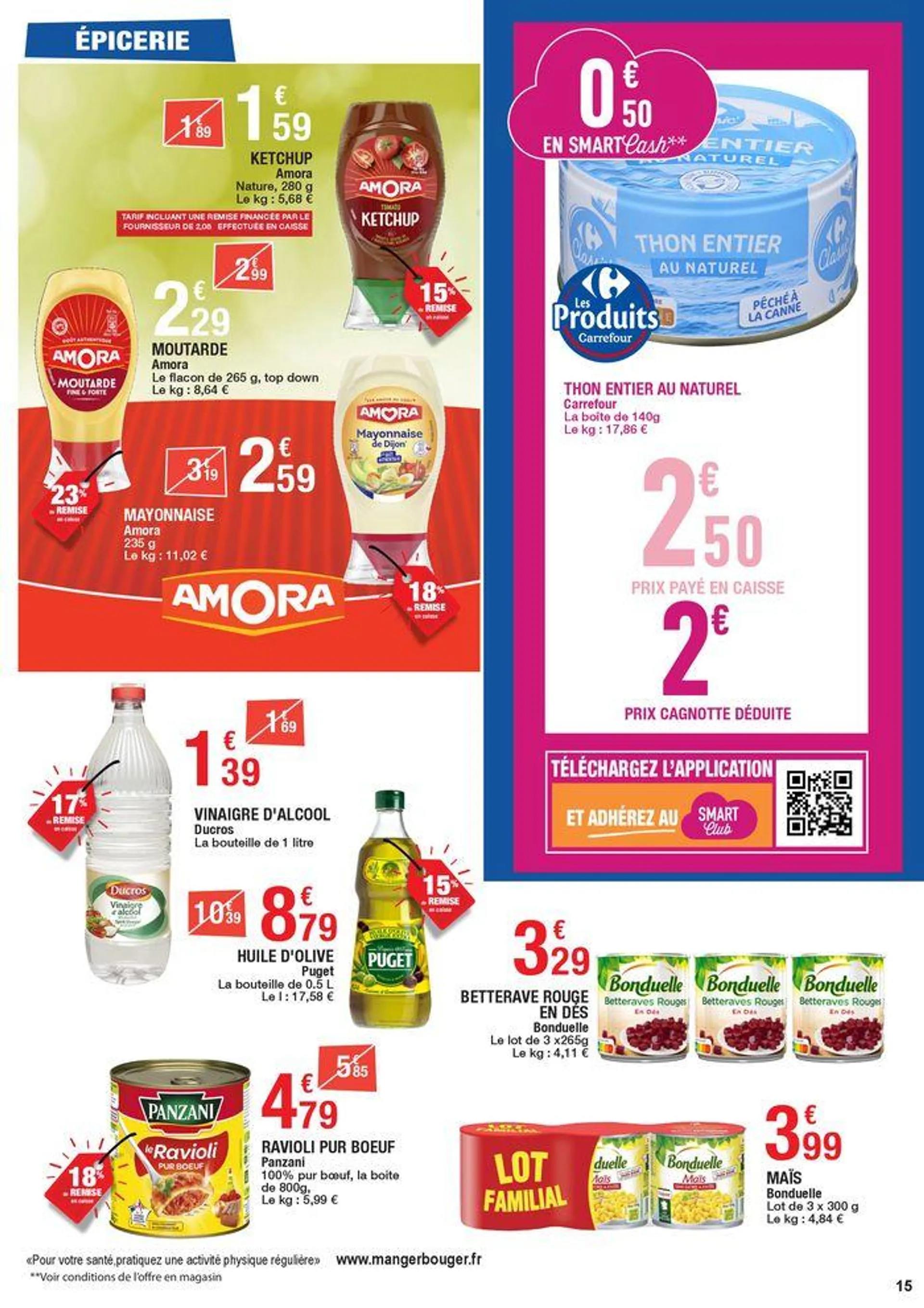 Carrefour SURGELES & FETE DE LA MER - Les JO de Paris du 23 juillet au 4 août 2024 - Catalogue page 15