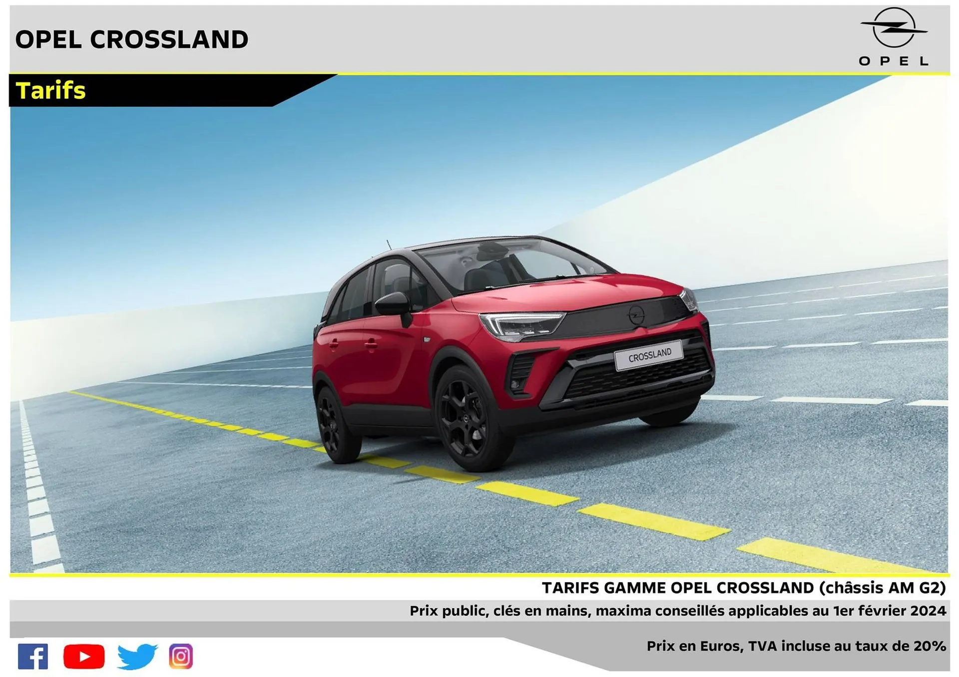 Catalogue Opel Crossland du 12 février au 12 février 2025 - Catalogue page 