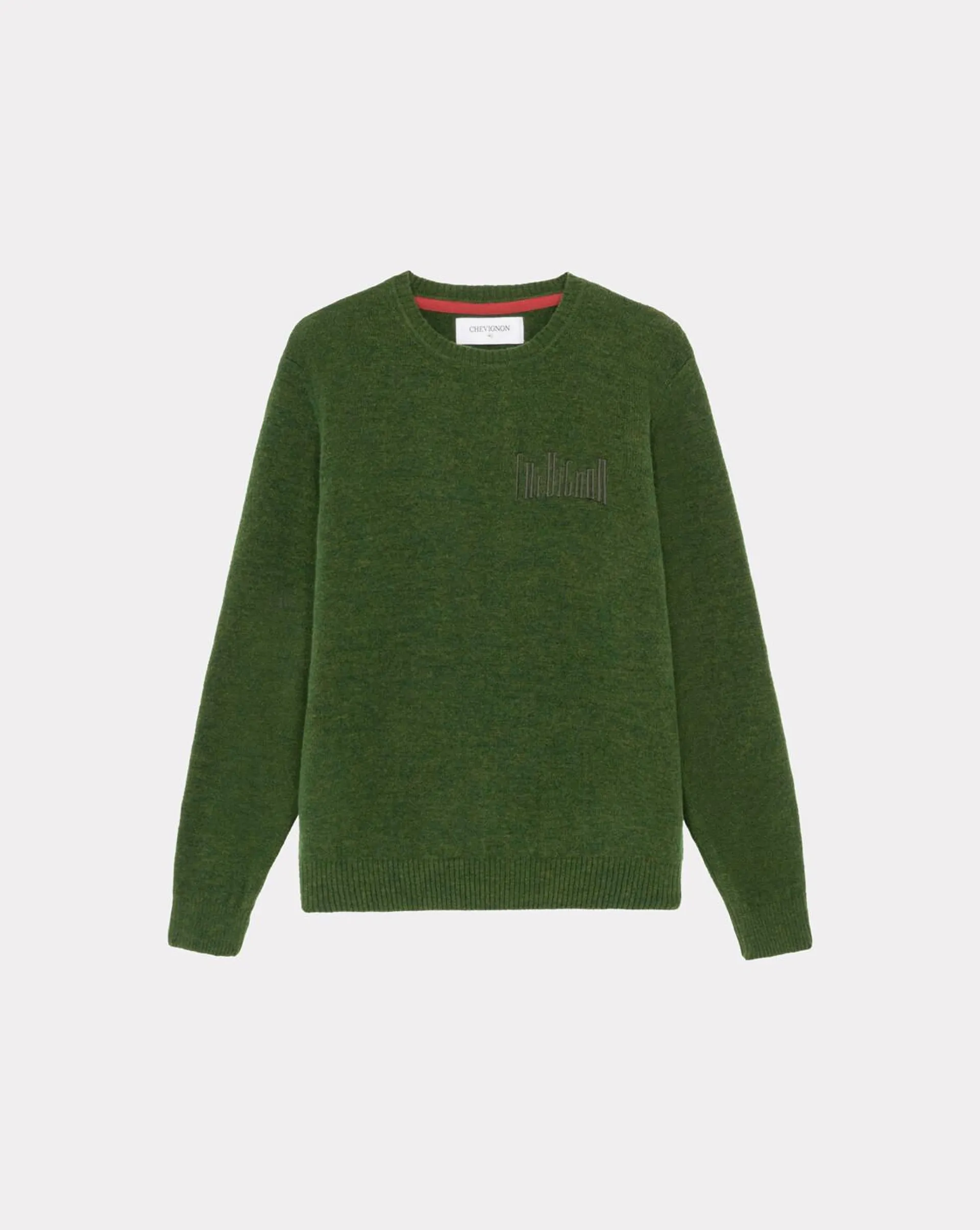 Pull city wool vert