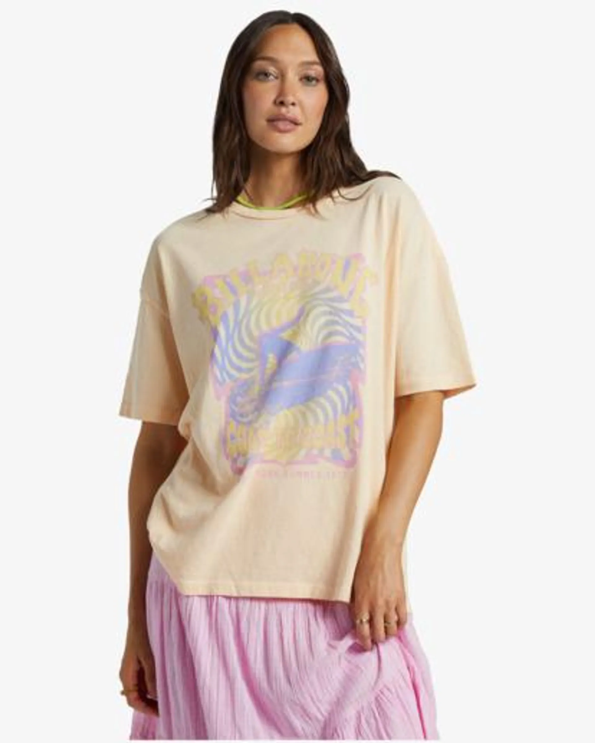 Since 73 - T-shirt oversize à manches courtes pour Femme