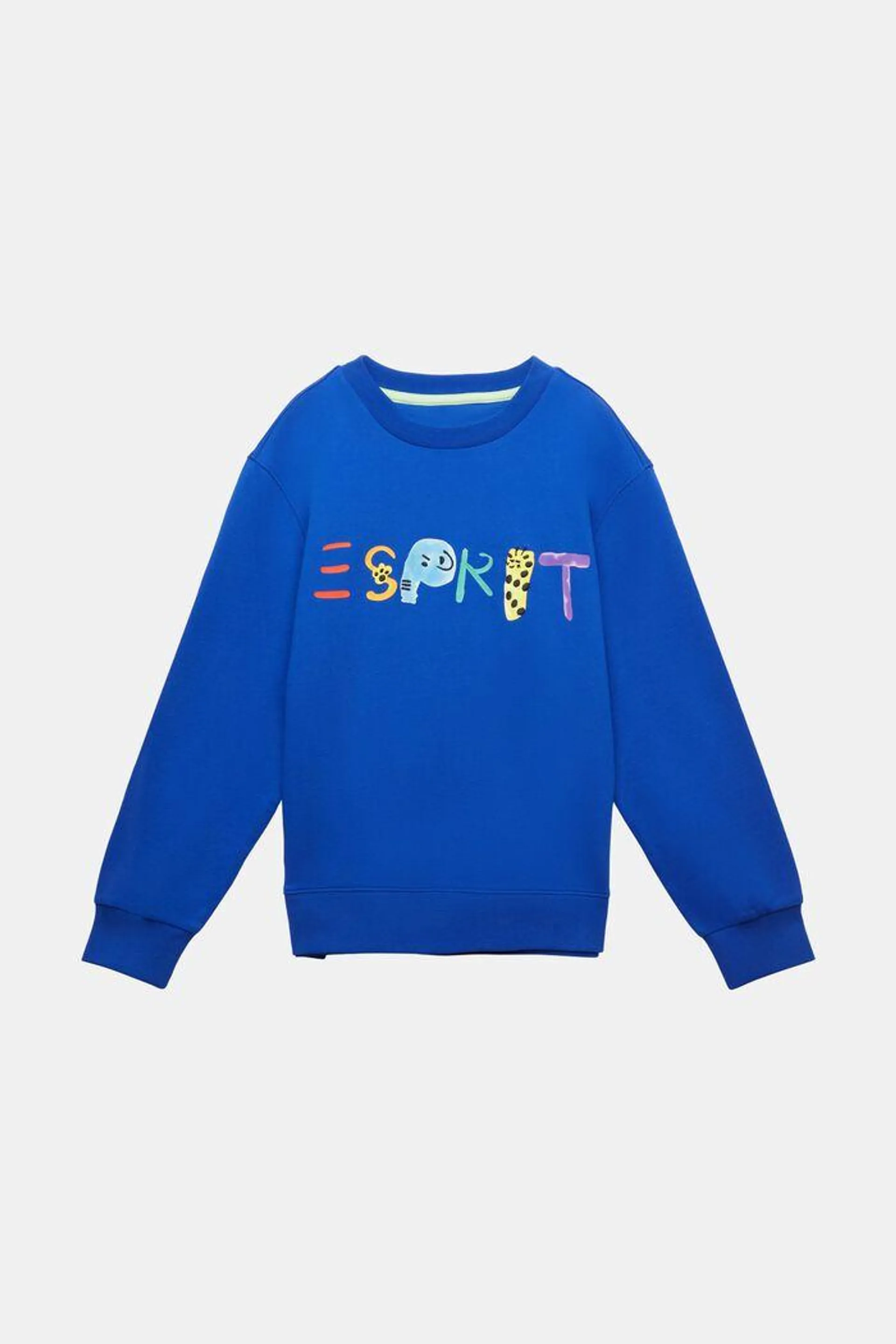 Sweat-shirt en coton orné d’un logo