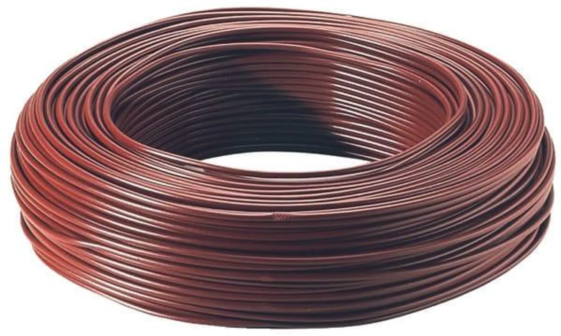 Fil électrique H07VU 1,5 mm² marron 100 m