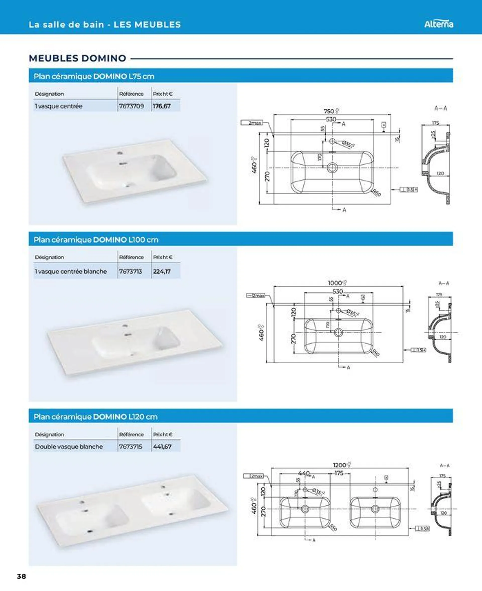 La salle de bain en toute sérénité du 17 janvier au 31 août 2024 - Catalogue page 38