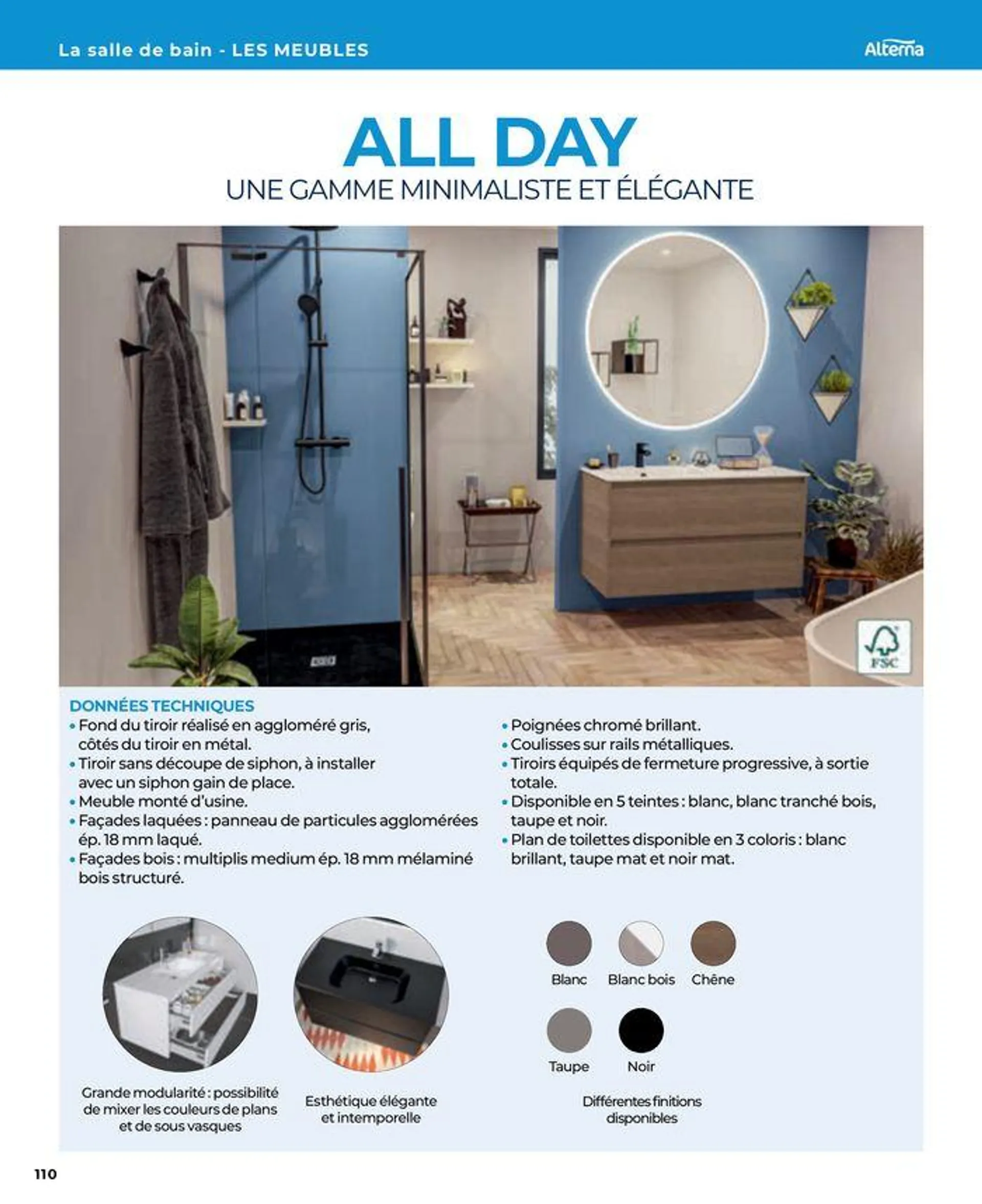 La salle de bain en toute sérénité du 17 janvier au 31 août 2024 - Catalogue page 110