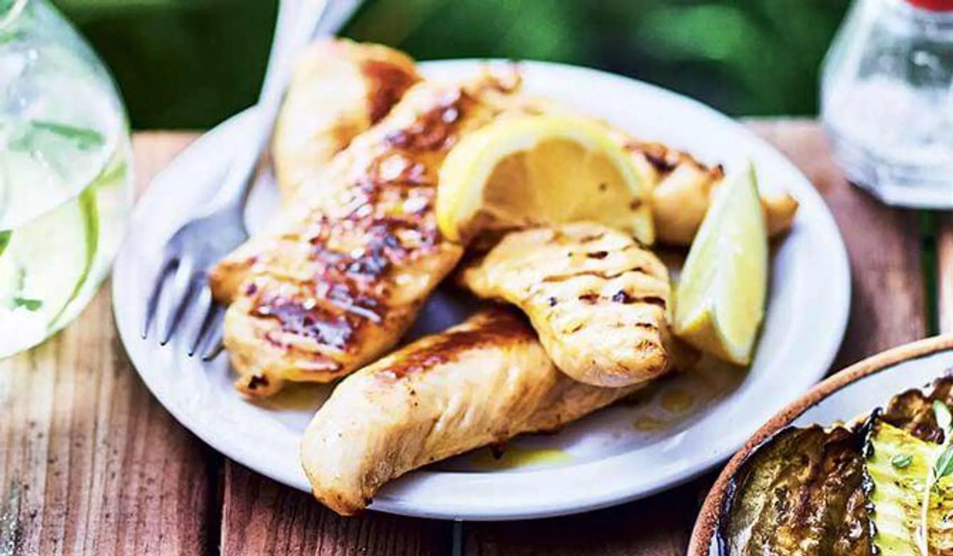 Aiguillettes de poulet marinées au citron