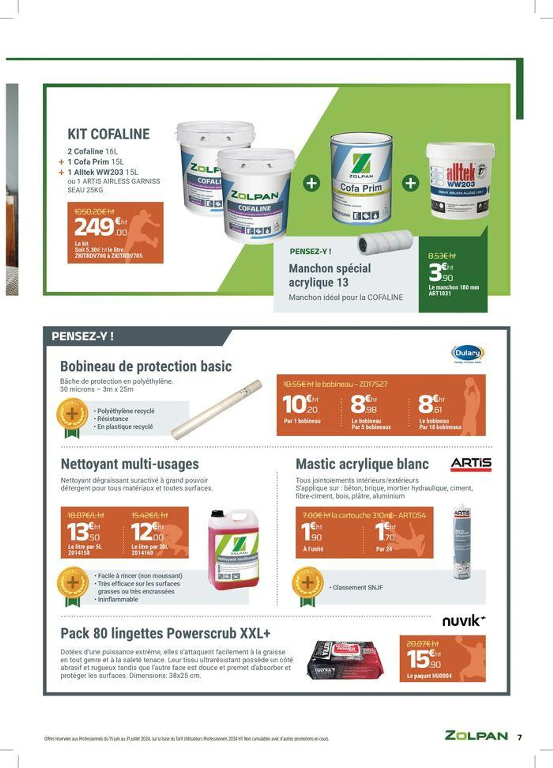 Zolpan RDV Promos Sports 2024 du 26 juin au 31 juillet 2024 - Catalogue page 7