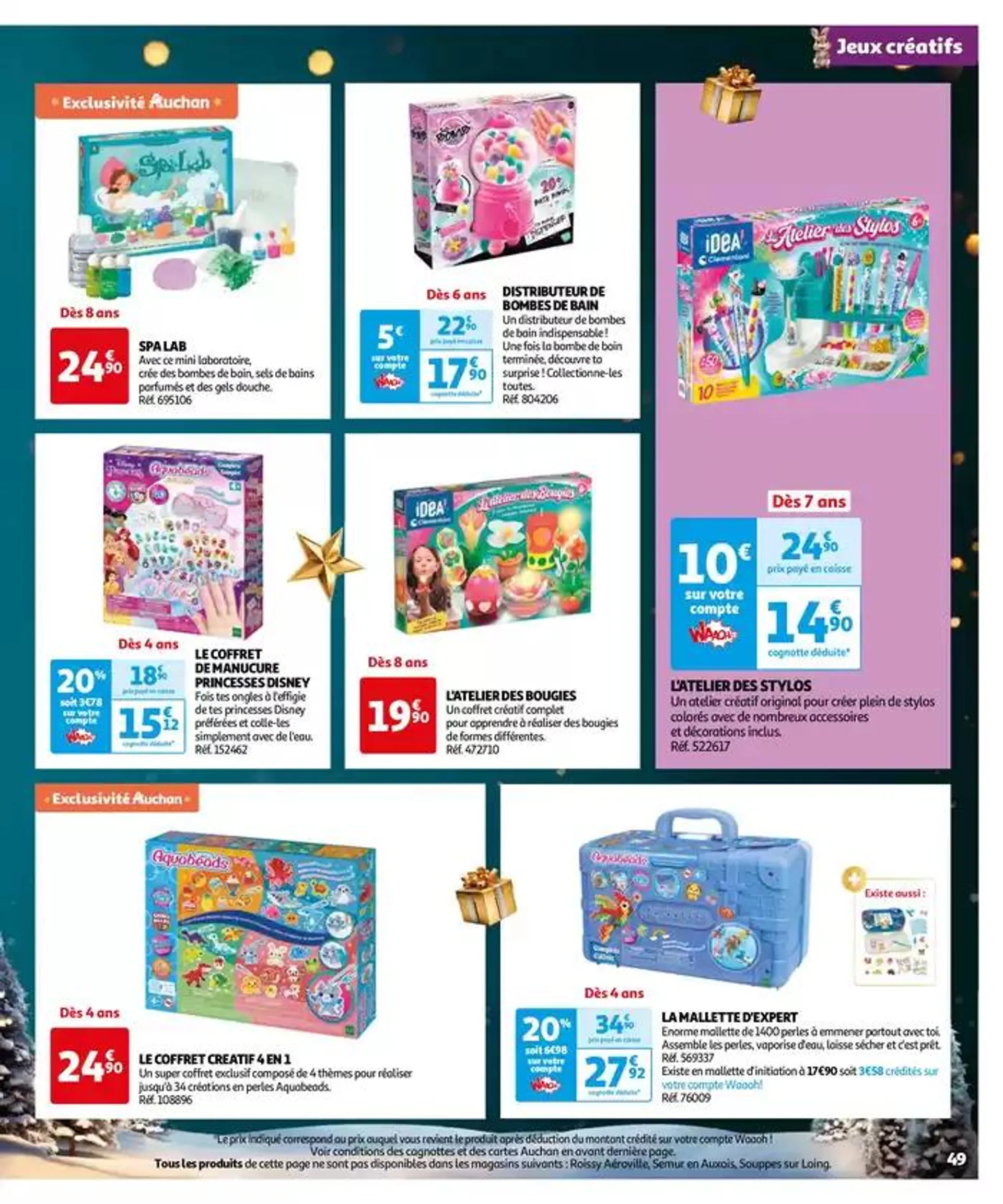 Réveillons Noël, un max de promos pour les fêtes du 11 octobre au 6 décembre 2024 - Catalogue page 49