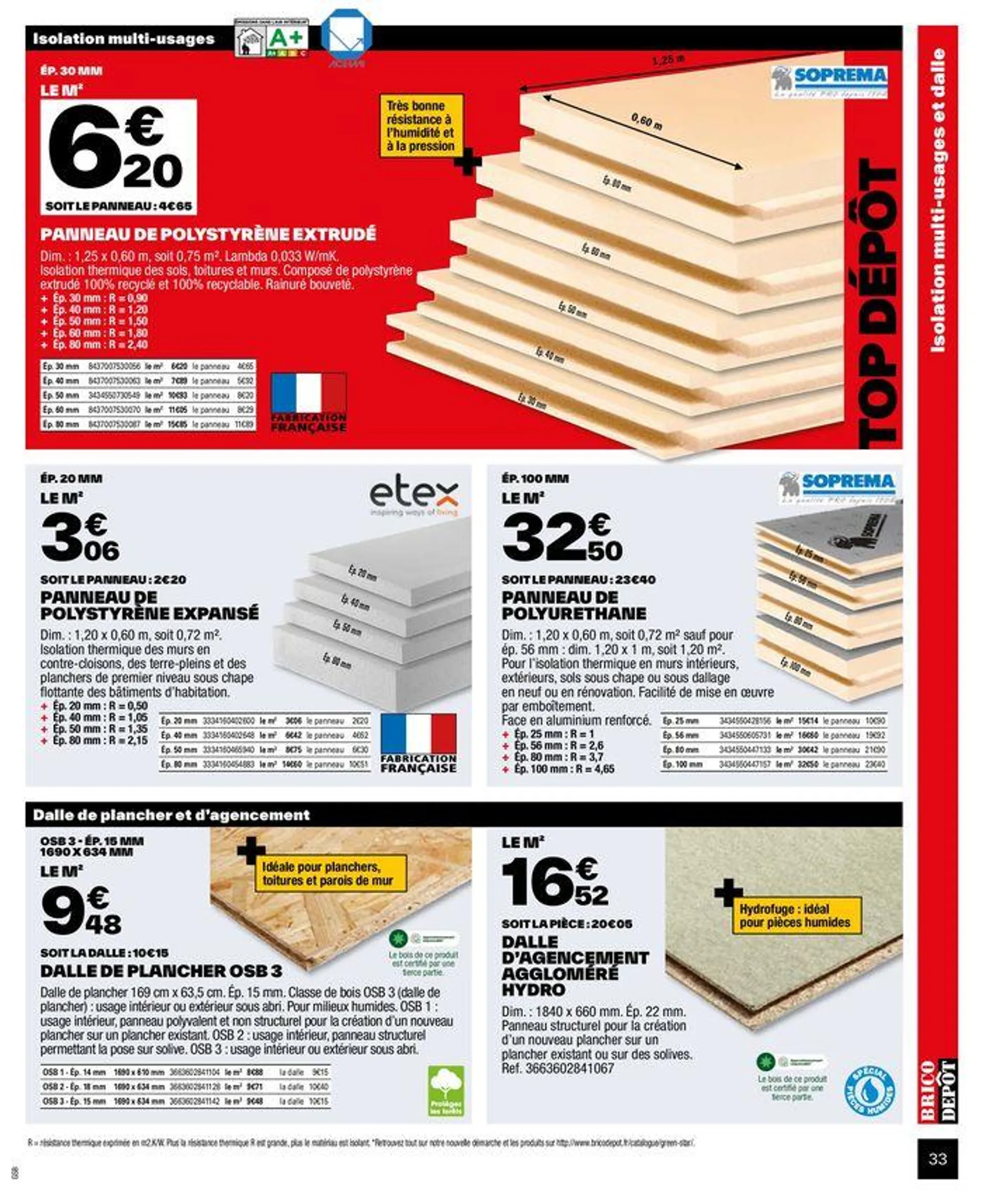 Je rénove mes espaces du 20 juin au 4 août 2024 - Catalogue page 33