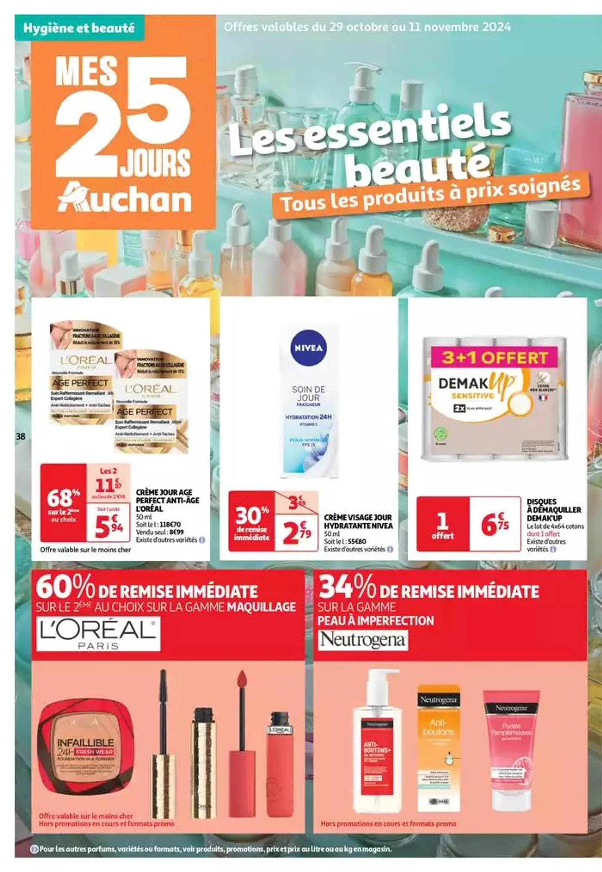 Top depart : 25 jours Auchan  du 29 octobre au 4 novembre 2024 - Catalogue page 38