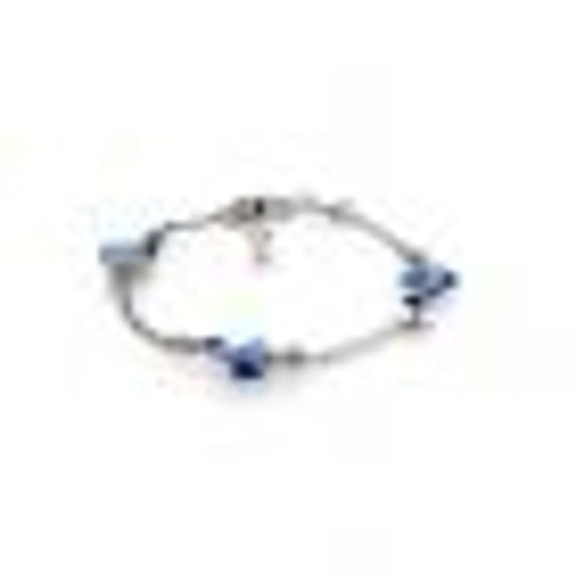 Bracelet enfant Carador dauphins bleus argent 925/000