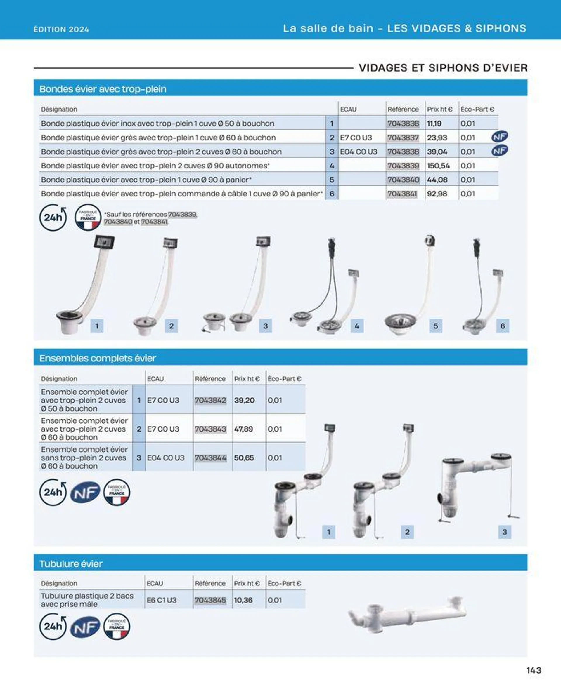 La salle de bain en toute sérénité du 2 juillet au 31 décembre 2024 - Catalogue page 143