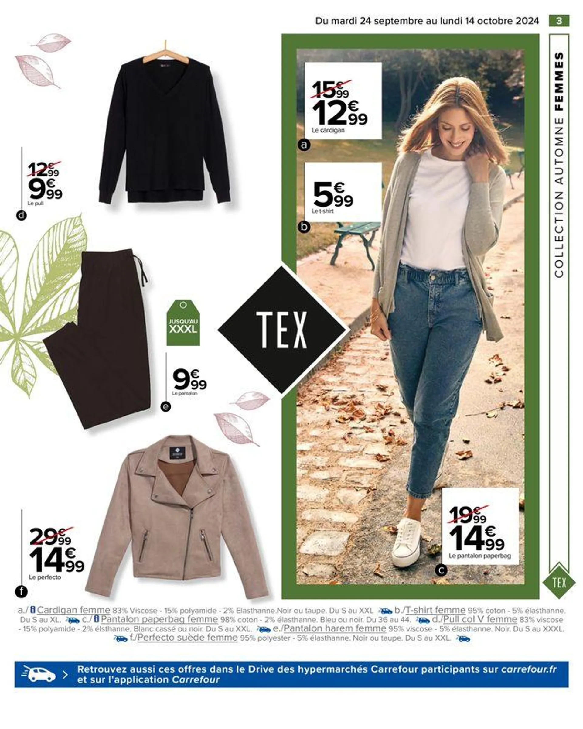 TEX COLLECTION AUTOMNE du 24 septembre au 14 octobre 2024 - Catalogue page 5