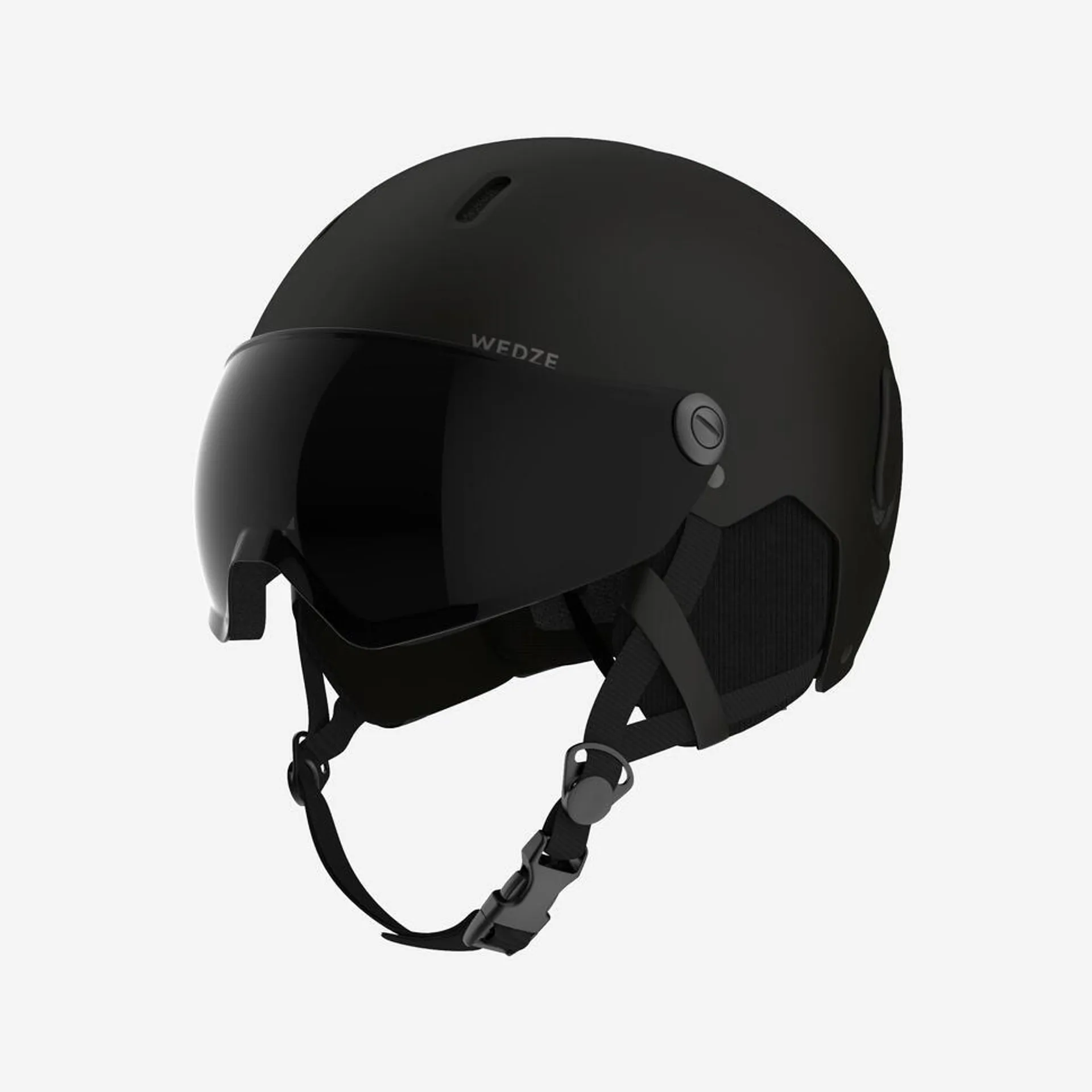 Casque de ski avec visière adulte, PST 150 noir