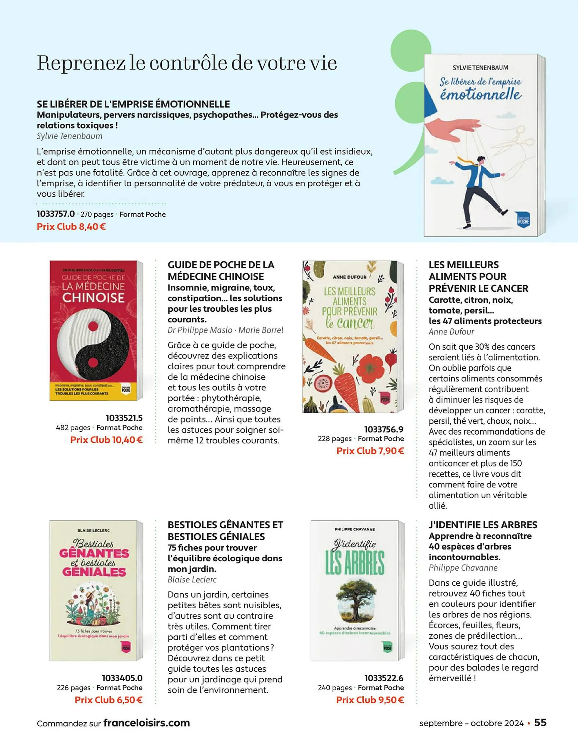 Catalogue France Loisirs du 1 septembre au 31 octobre 2024 - Catalogue page 55