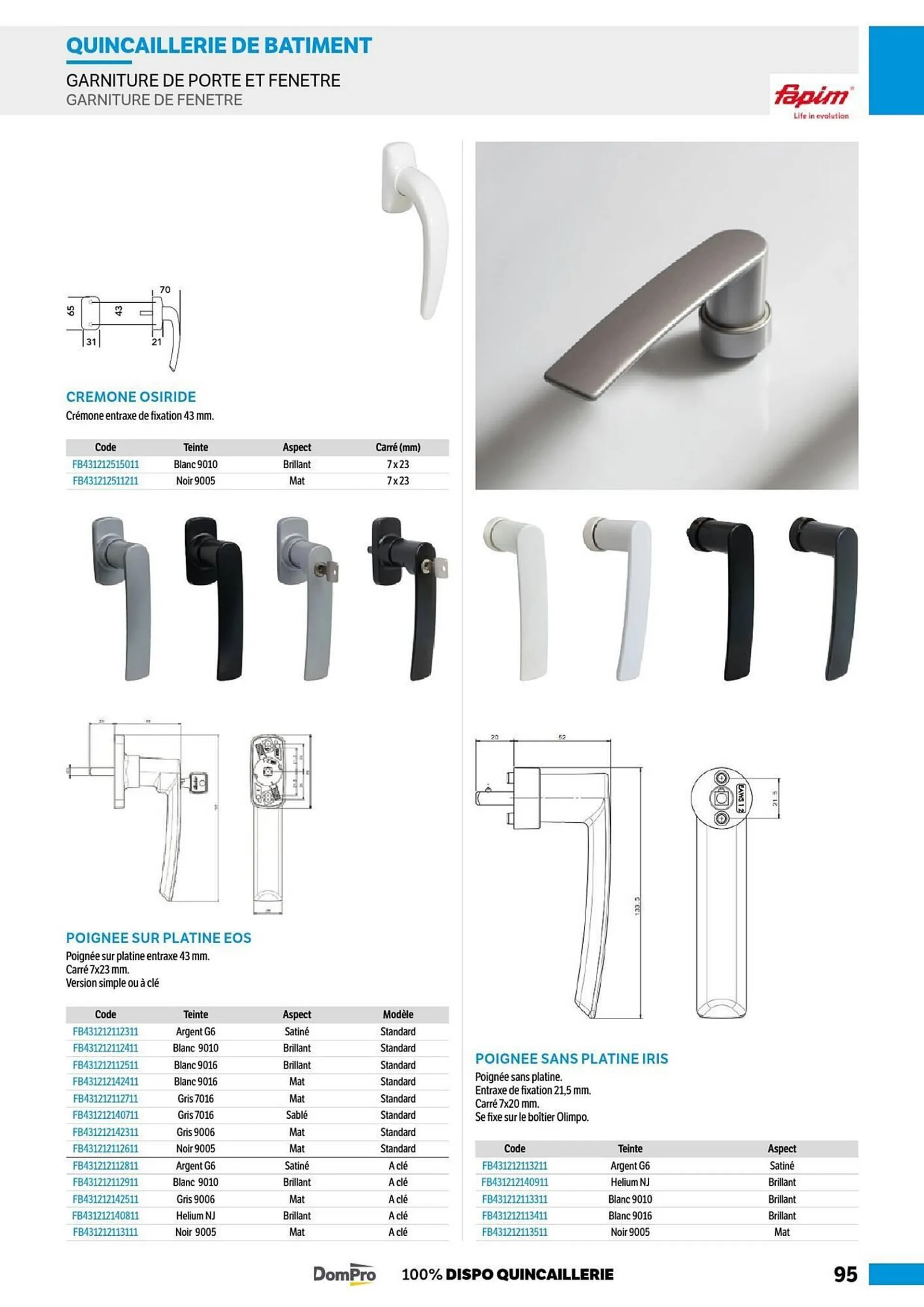 Catalogue DomPro du 8 juillet au 4 janvier 2025 - Catalogue page 95