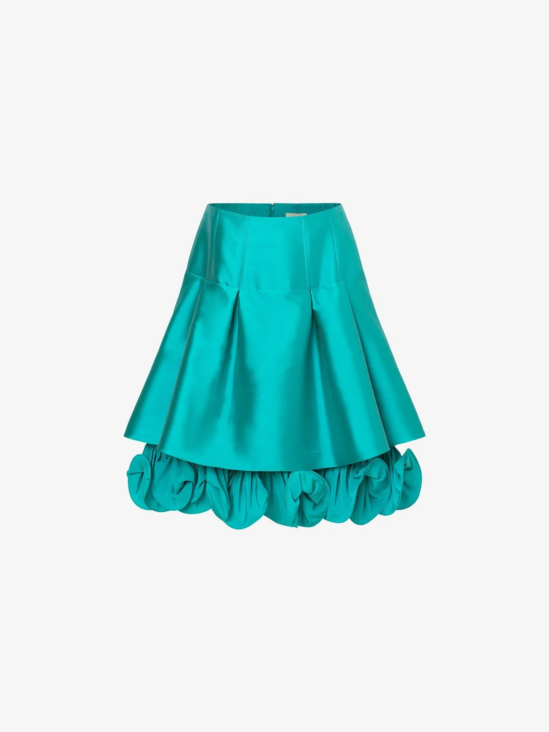 ESMA BUBBLE SKIRT IN BLENDED SILK