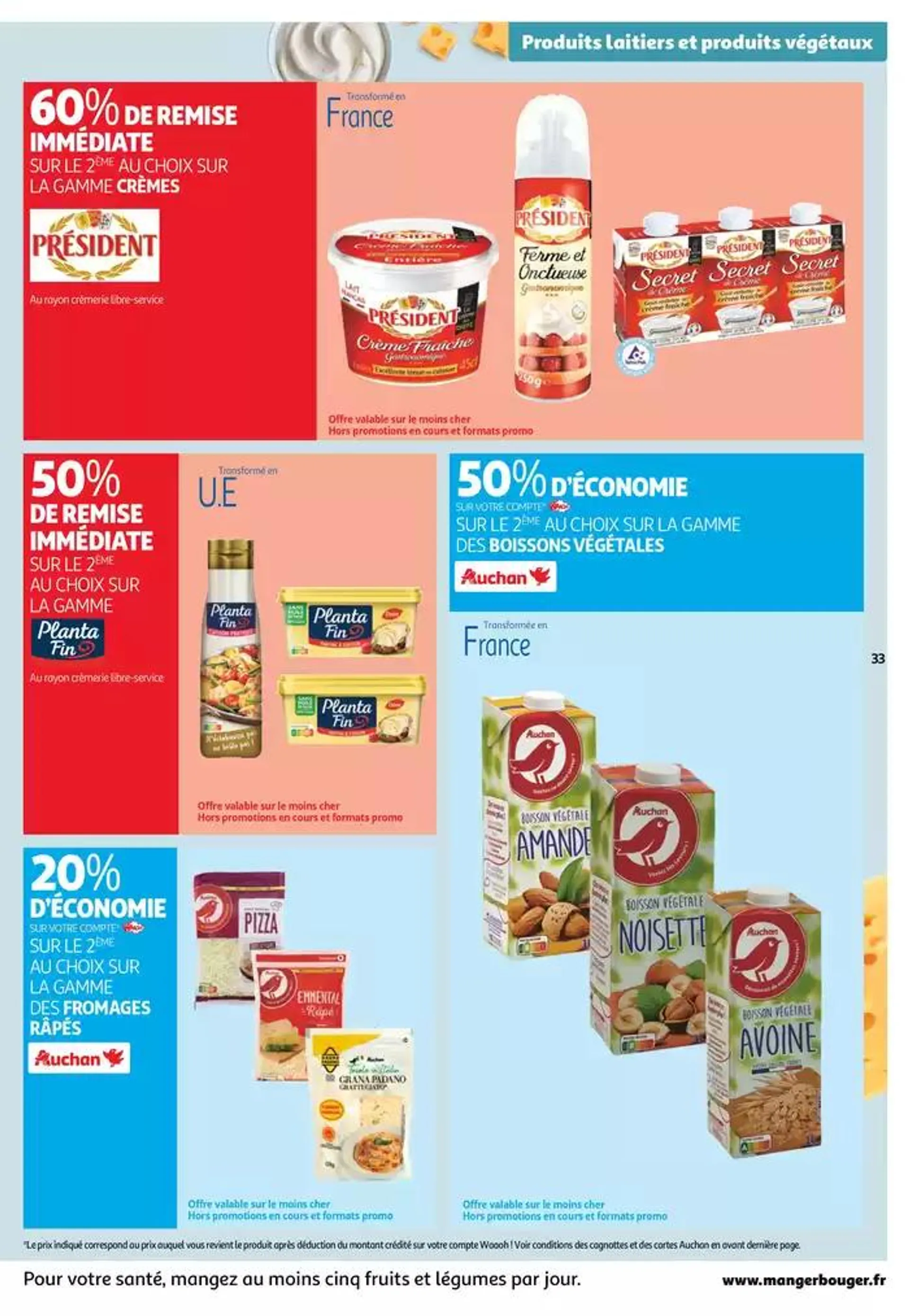 Top depart : 25 jours Auchan  du 29 octobre au 4 novembre 2024 - Catalogue page 33