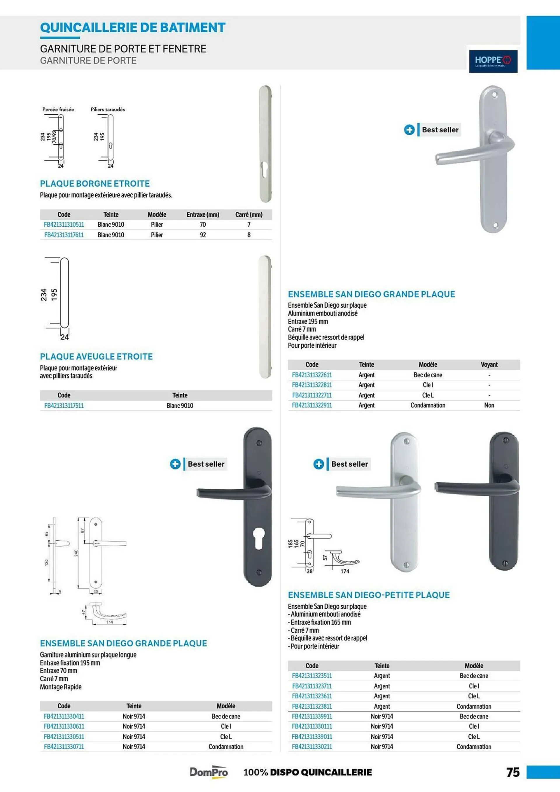 Catalogue DomPro du 8 juillet au 4 janvier 2025 - Catalogue page 75