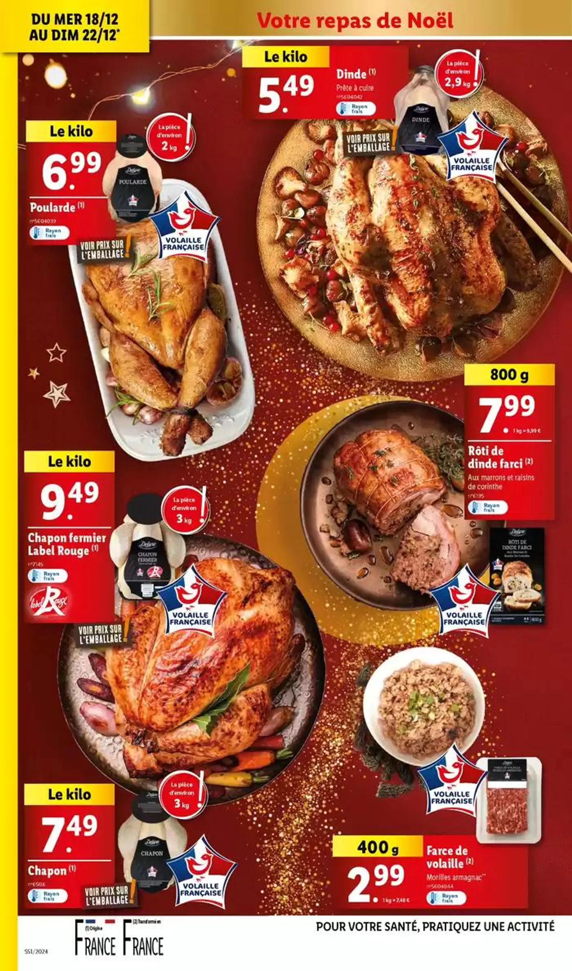 Retrouvez une large sélection de mets d'exception à petits prix chez Lidl! du 18 décembre au 24 décembre 2024 - Catalogue page 4